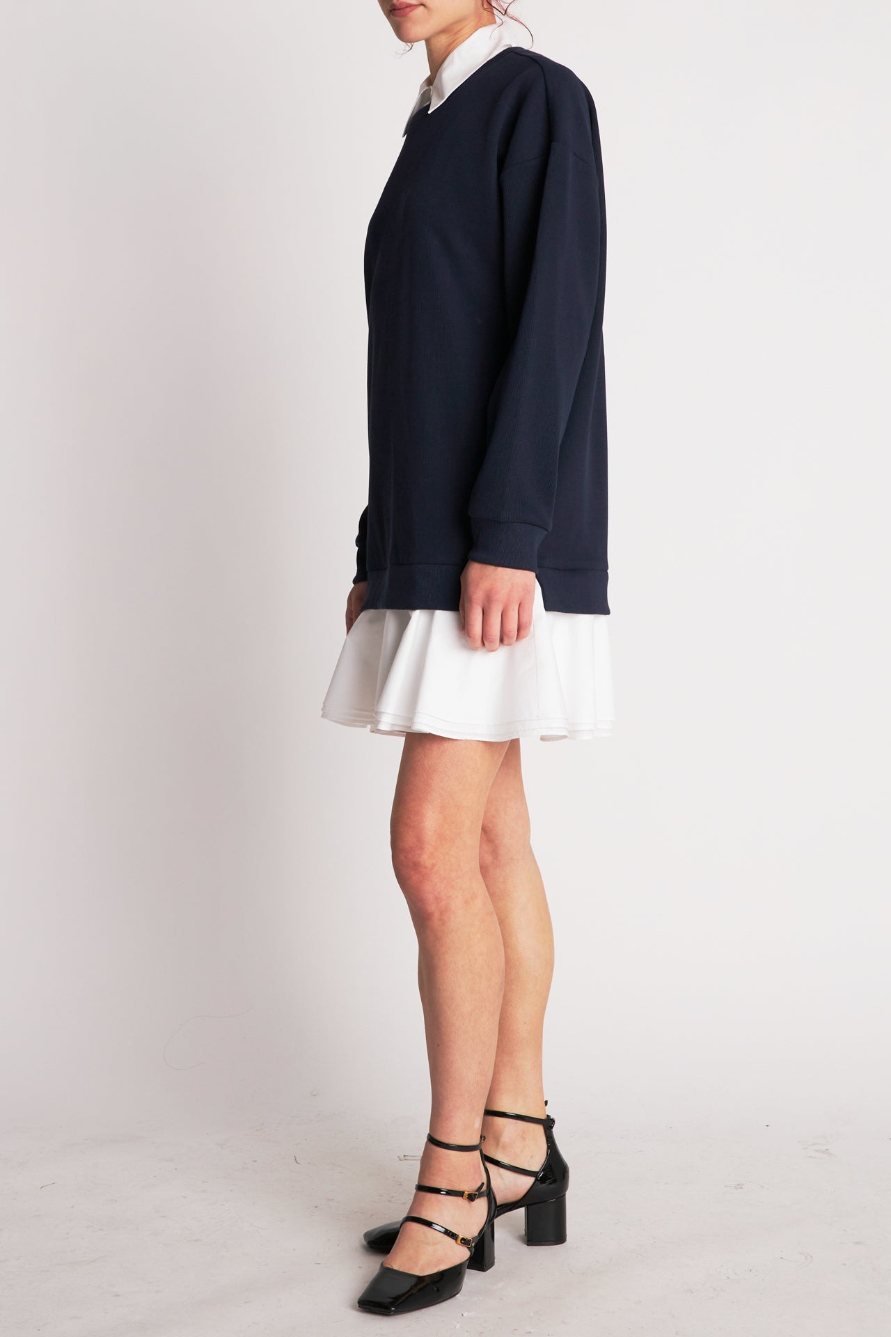 ENGLISH FACTORY - Mixed Media Mini Dress - DRESSES available at Objectrare