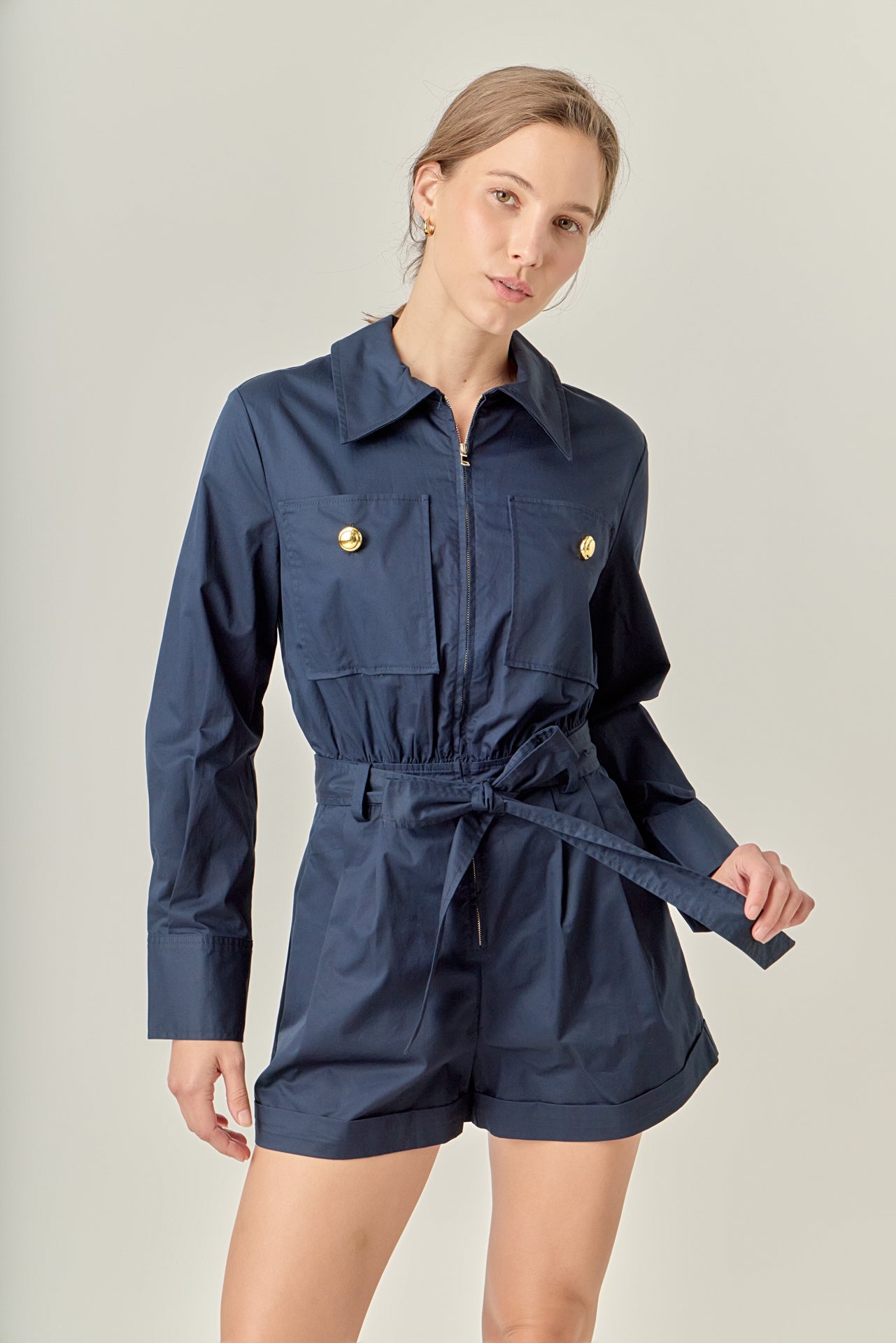 ENGLISH FACTORY - Big Pocket Jumpsuit - JUMPSUITS available at Objectrare