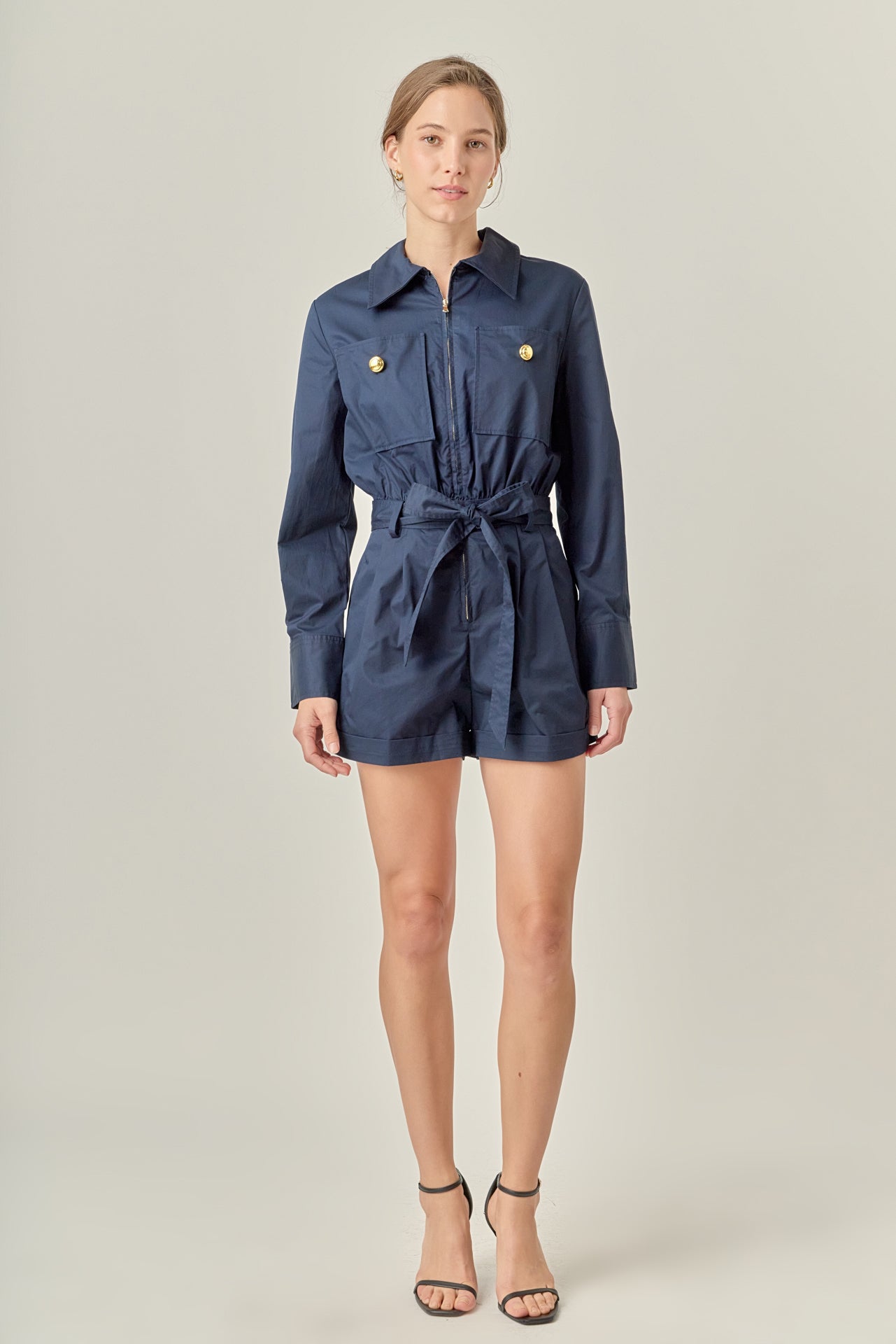 ENGLISH FACTORY - Big Pocket Jumpsuit - JUMPSUITS available at Objectrare