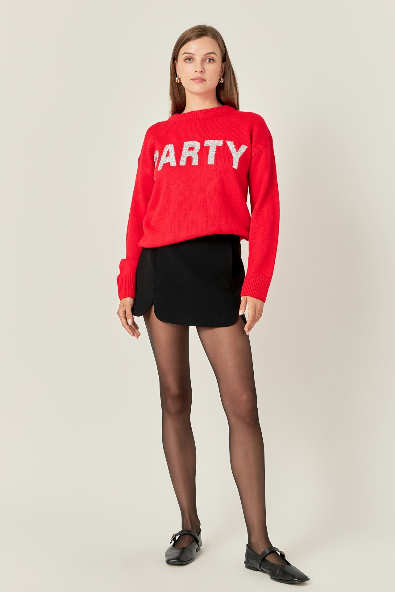 ENGLISH FACTORY - Rounded Slit Skort - SKORTS available at Objectrare