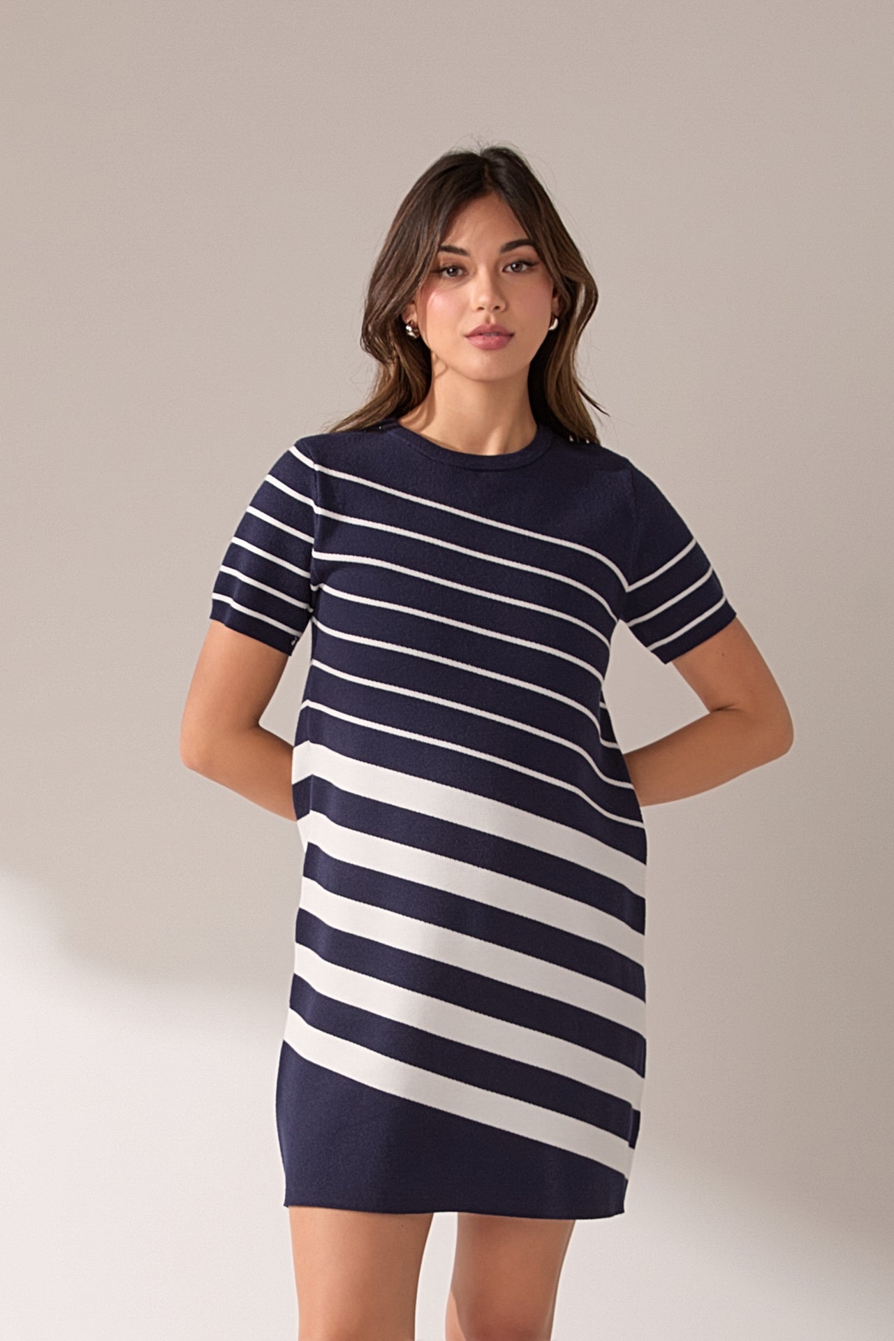 ENGLISH FACTORY - Multi Stripe Mini Dress - DRESSES available at Objectrare
