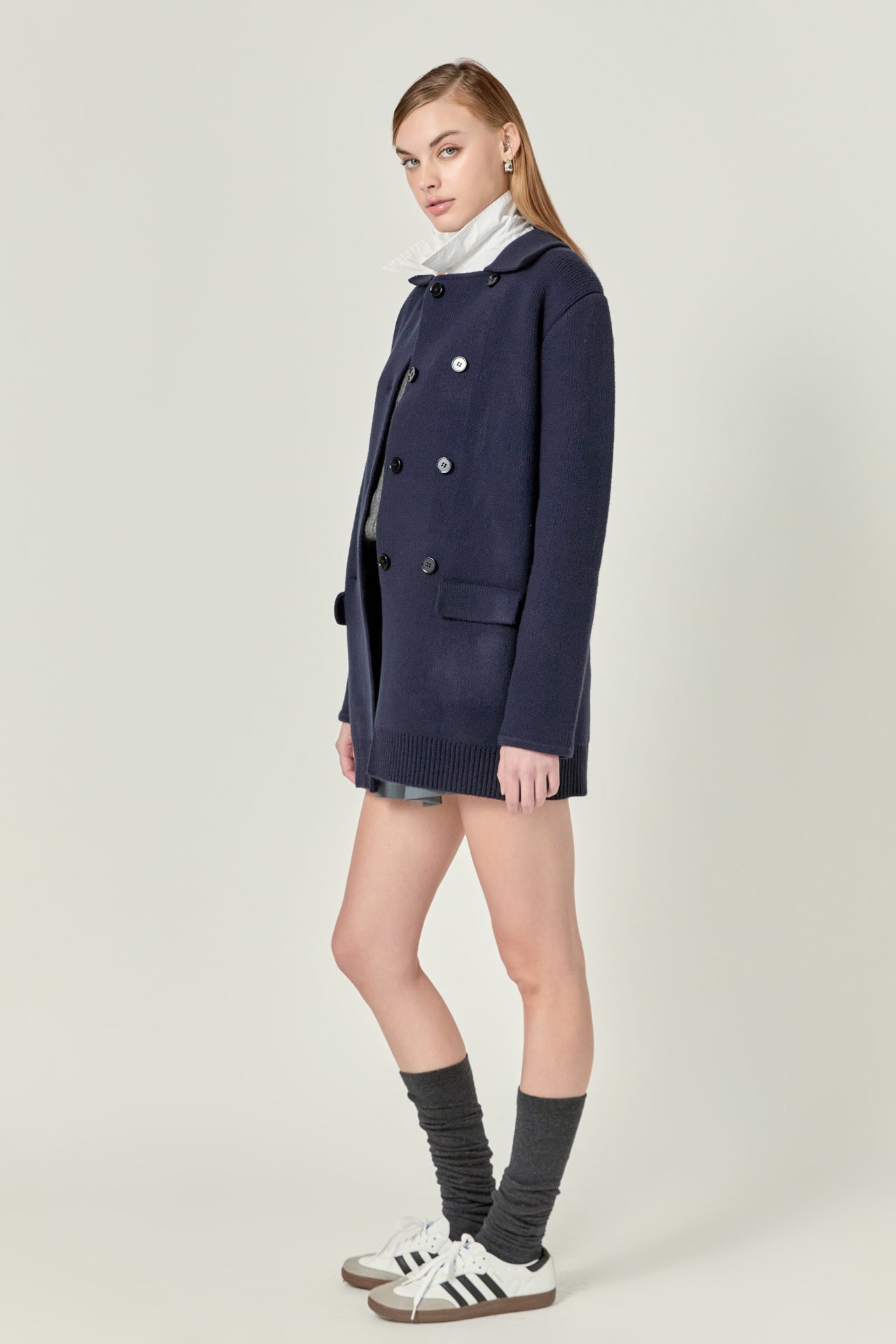 ENGLISH FACTORY - Polo Long Double Cardigan - SWEATERS & KNITS available at Objectrare