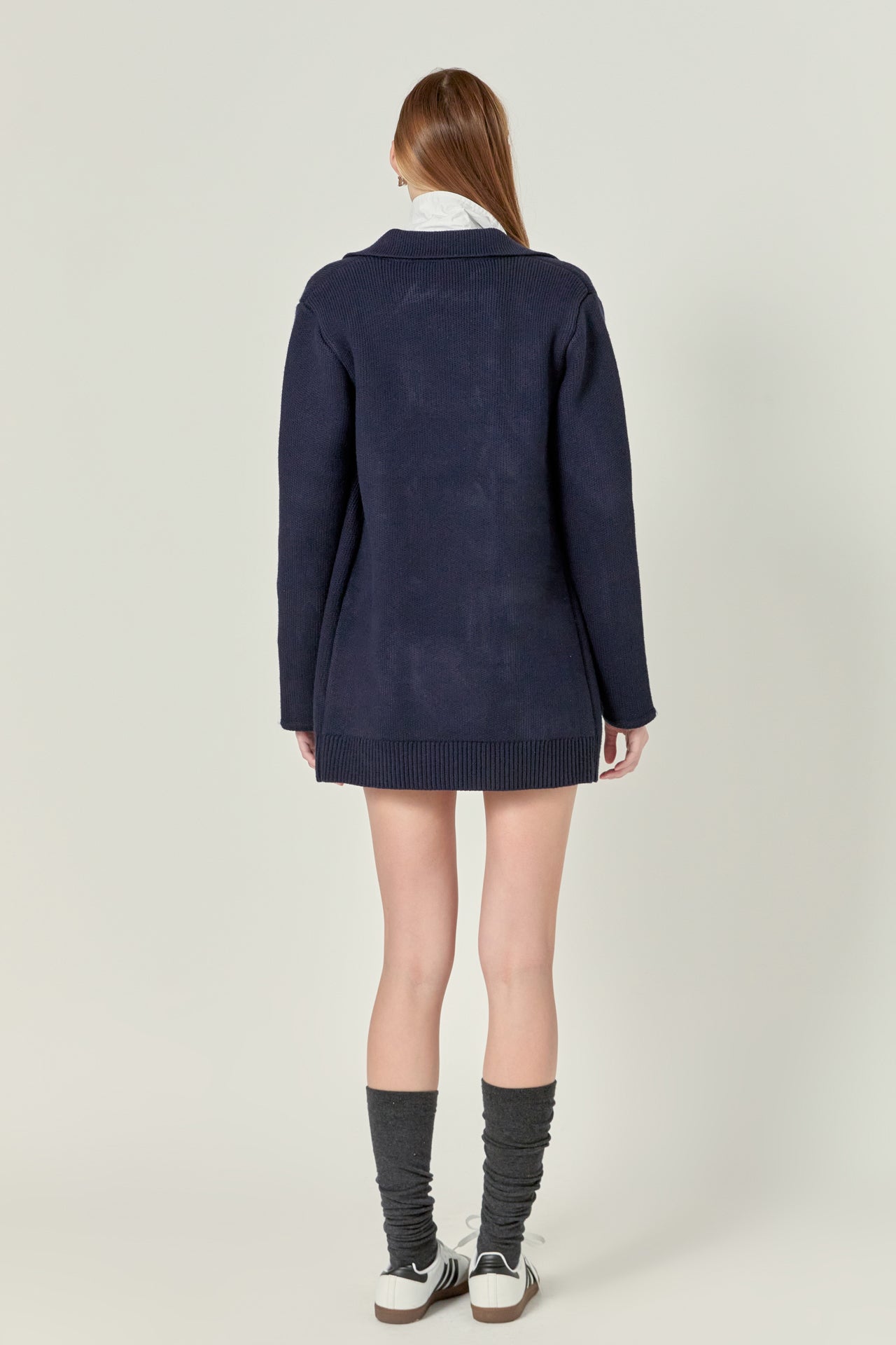 ENGLISH FACTORY - Polo Long Double Cardigan - SWEATERS & KNITS available at Objectrare