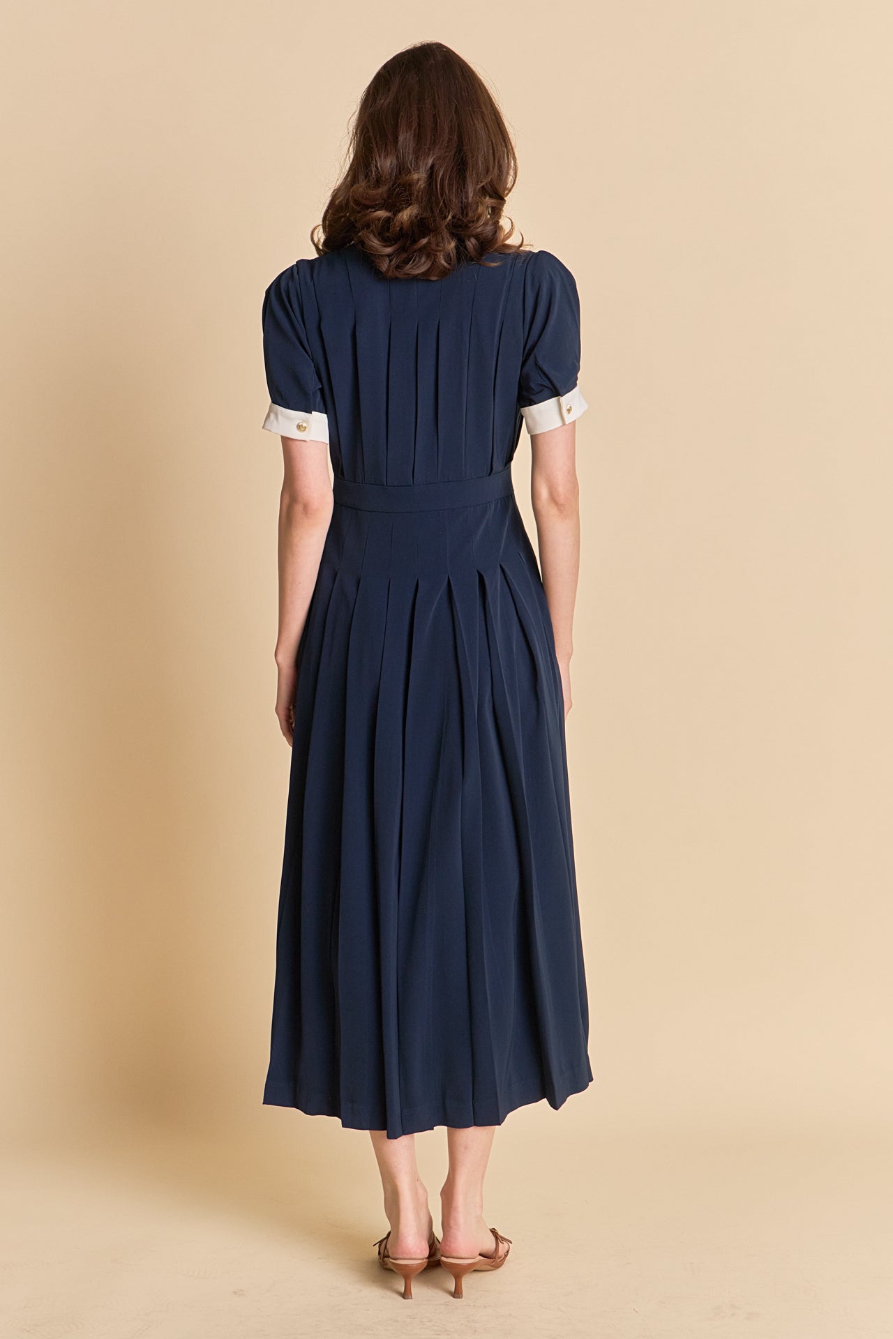 ENGLISH FACTORY - Luna Pleated Midi Dress - DRESSES available at Objectrare