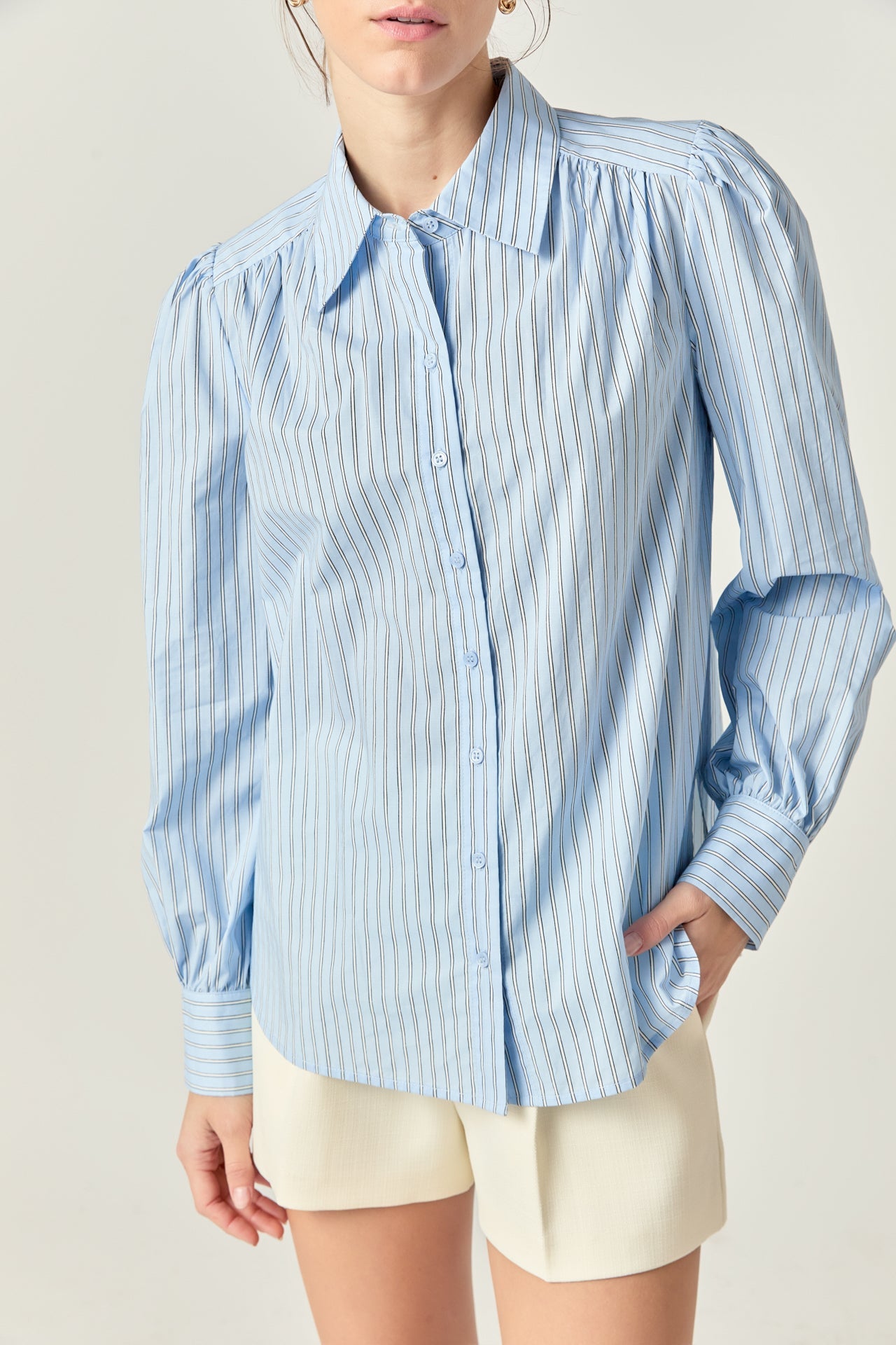 ENGLISH FACTORY - Stripe Shirt - TOPS available at Objectrare