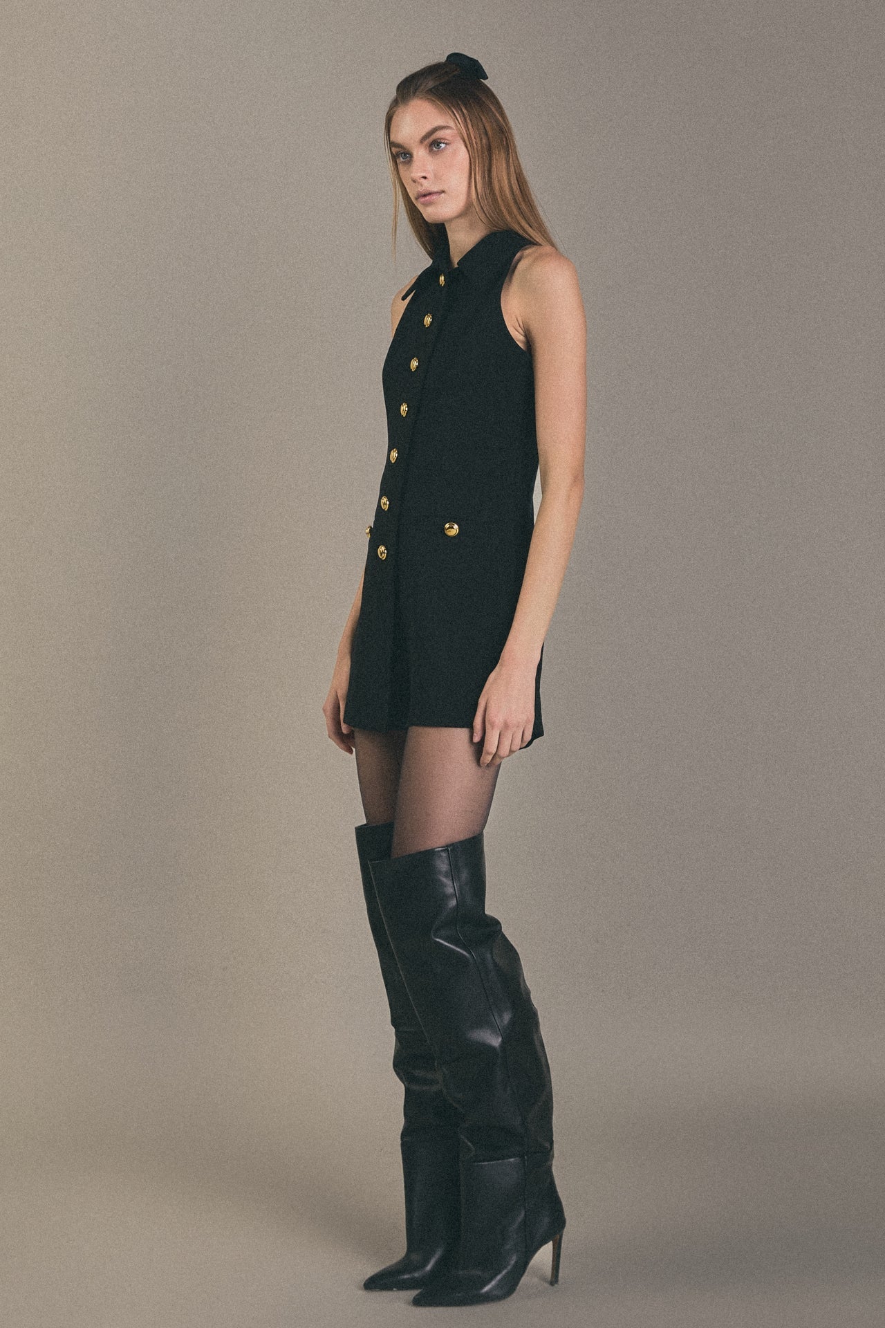 ENGLISH FACTORY - Collar Romper - ROMPERS available at Objectrare
