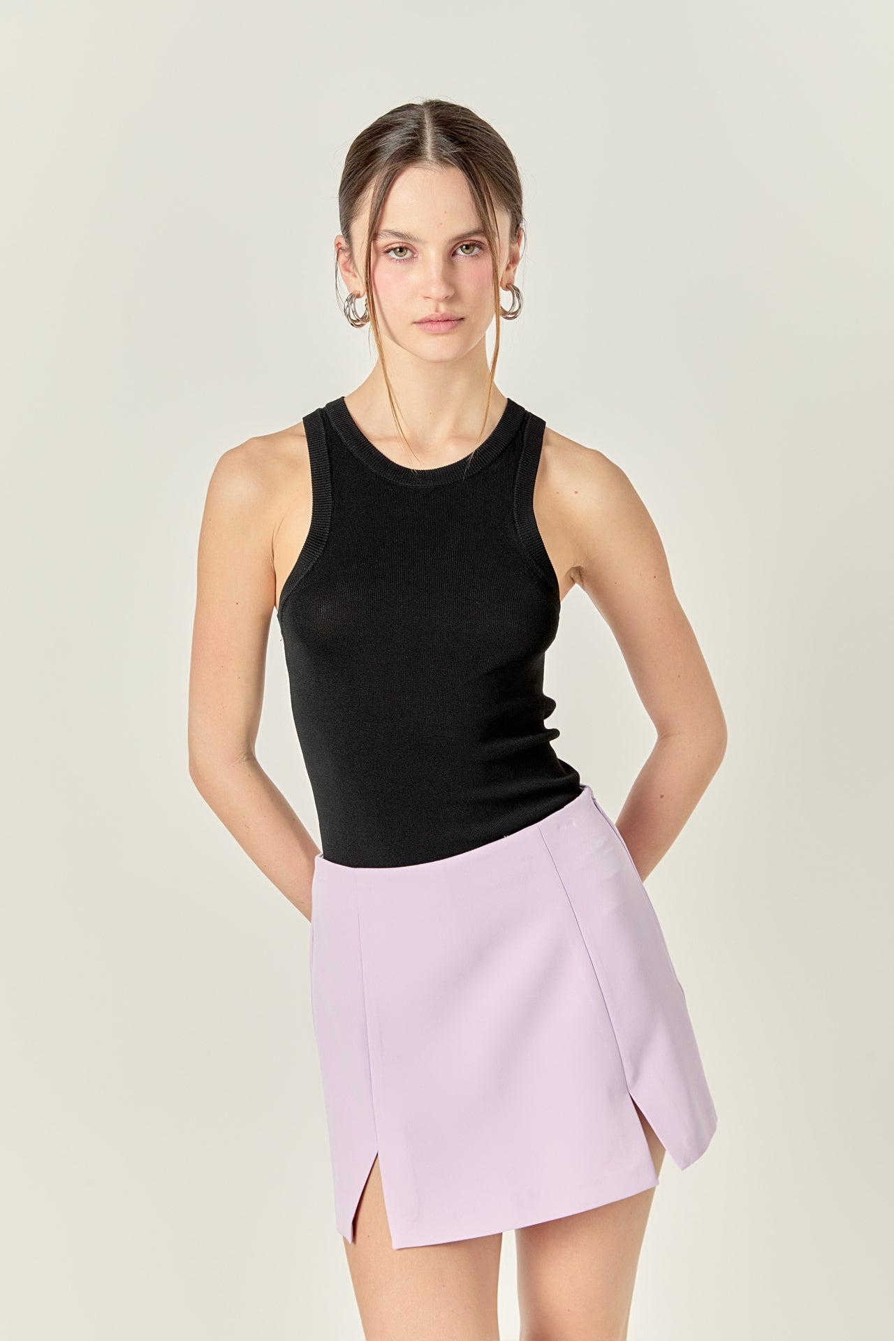 ENGLISH FACTORY - The Sienna Slit Skort - SKORTS available at Objectrare