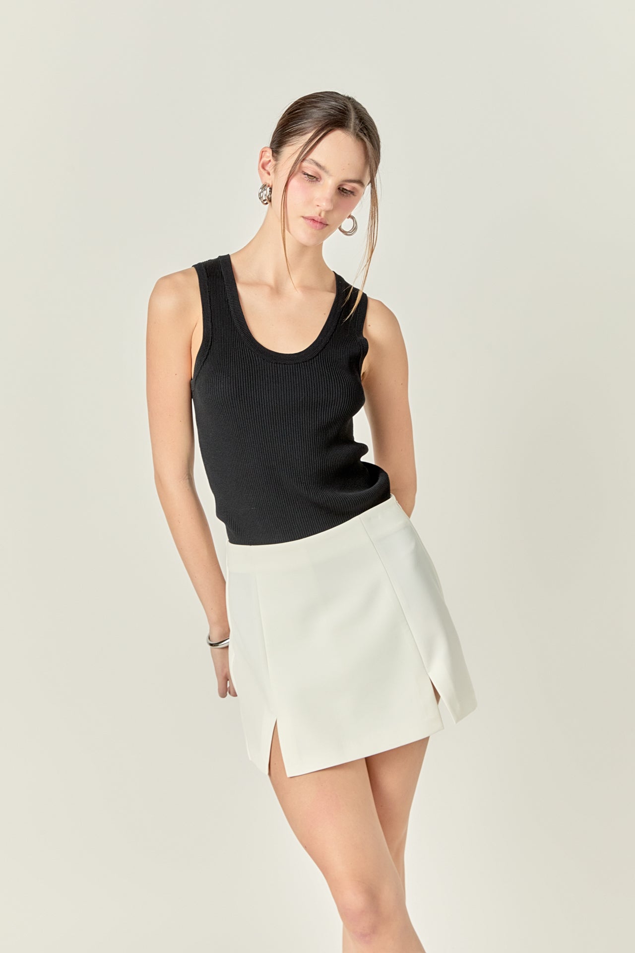 ENGLISH FACTORY - The Sienna Slit Skort - SKORTS available at Objectrare