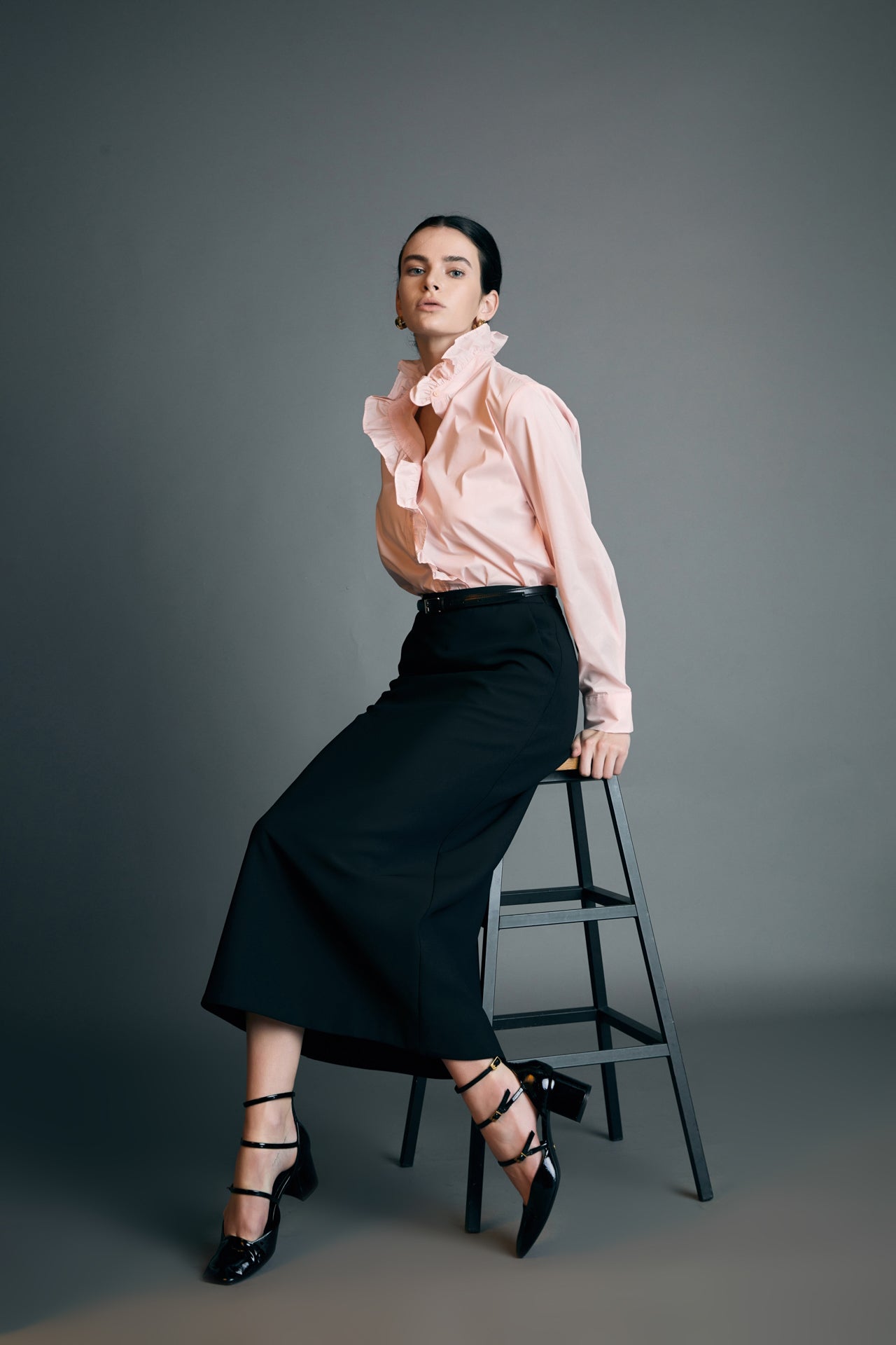 ENGLISH FACTORY - High Waisted A Line Midi Skirt - SKIRTS available at Objectrare