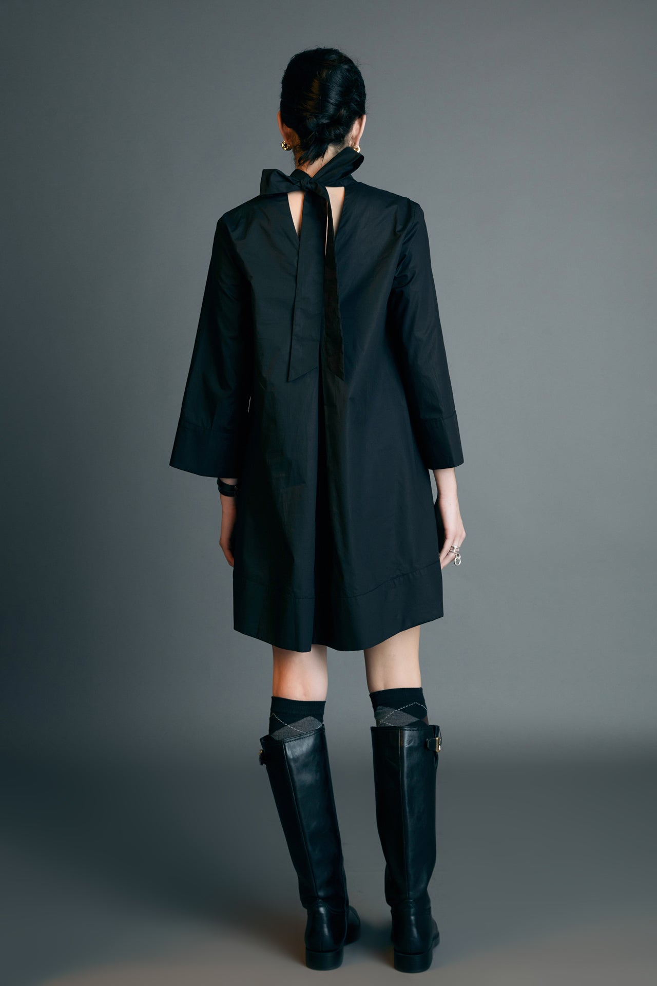 ENGLISH FACTORY - High Neck Stand Mini Dress - DRESSES available at Objectrare