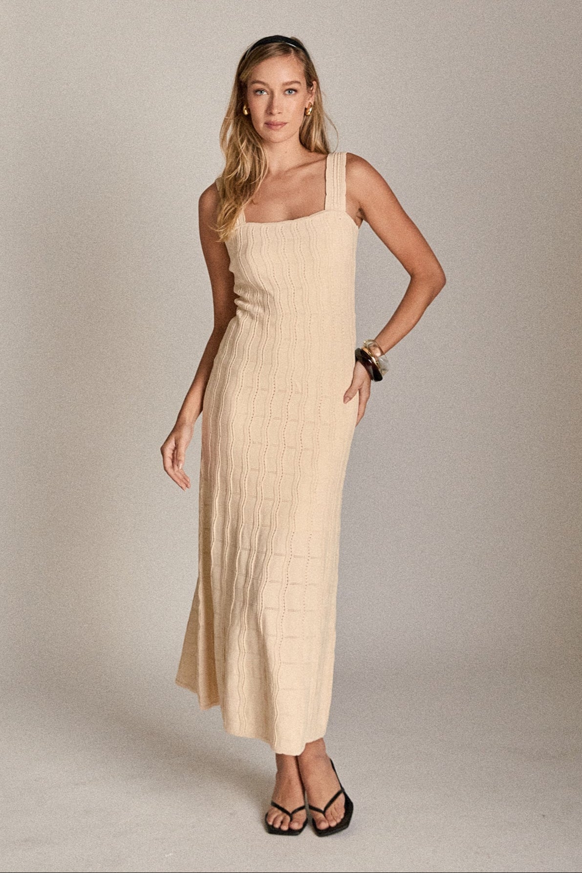 ENGLISH FACTORY - The Camille Knit Midi Dress - DRESSES available at Objectrare