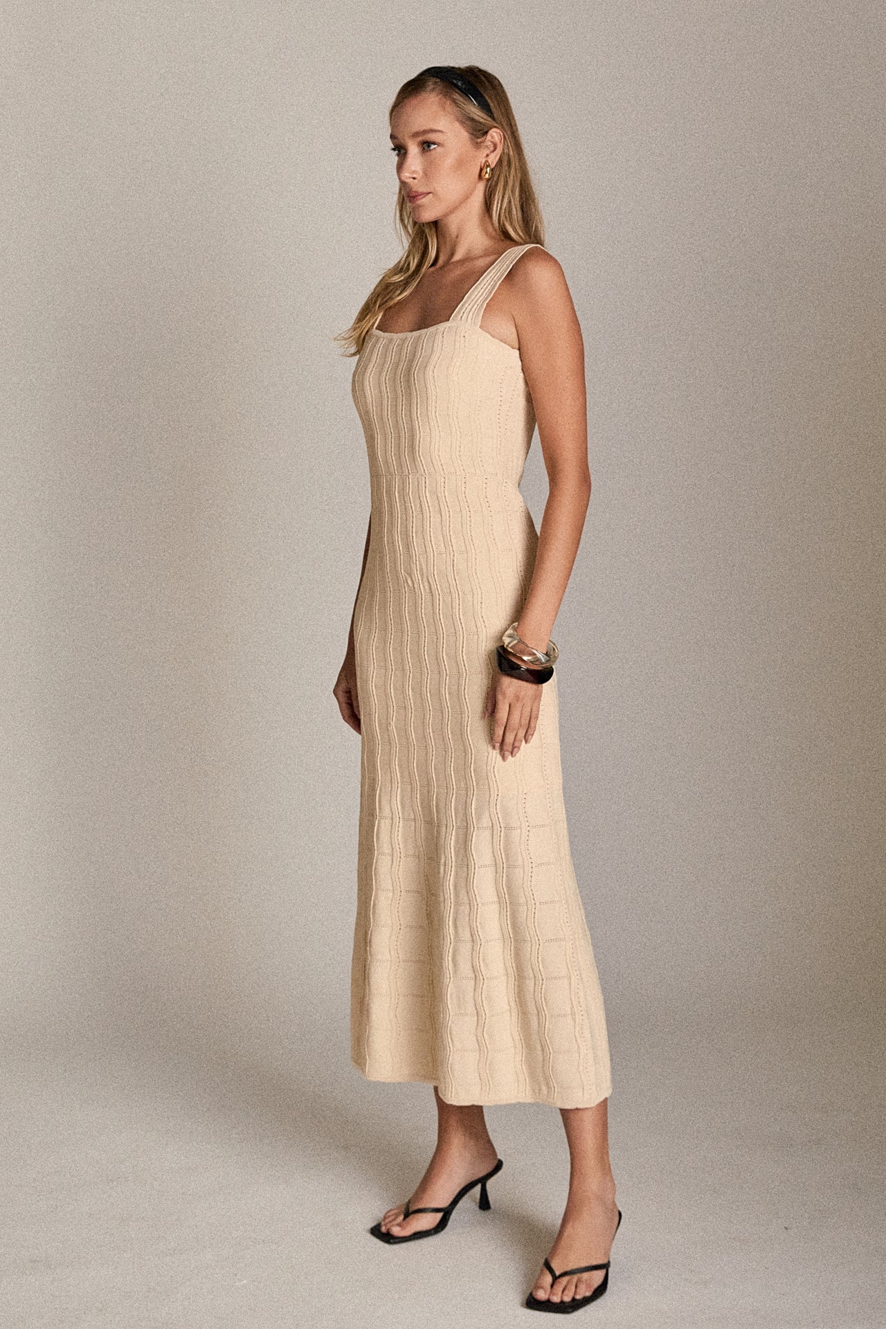 ENGLISH FACTORY - The Camille Knit Midi Dress - DRESSES available at Objectrare