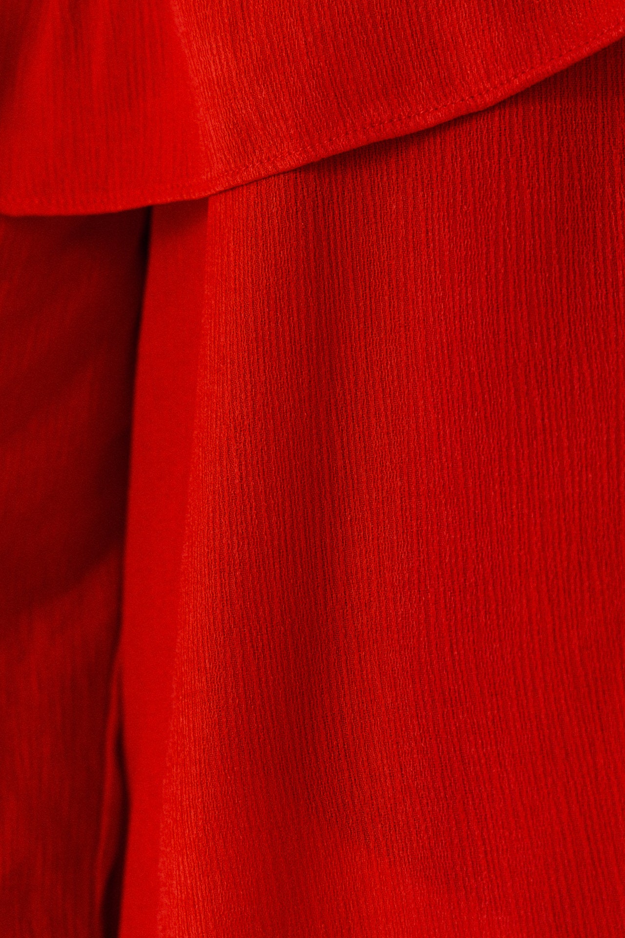 Ruffle Neckline Blouse