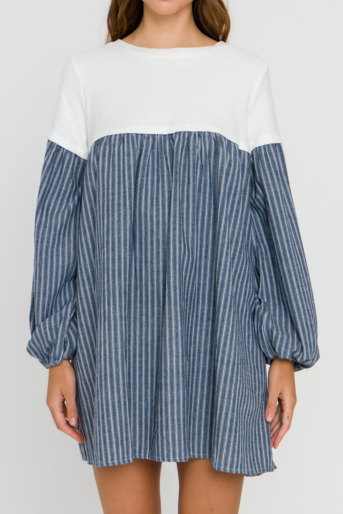 FREE THE ROSES - Yoke Combo Mini Dress - DRESSES available at Objectrare