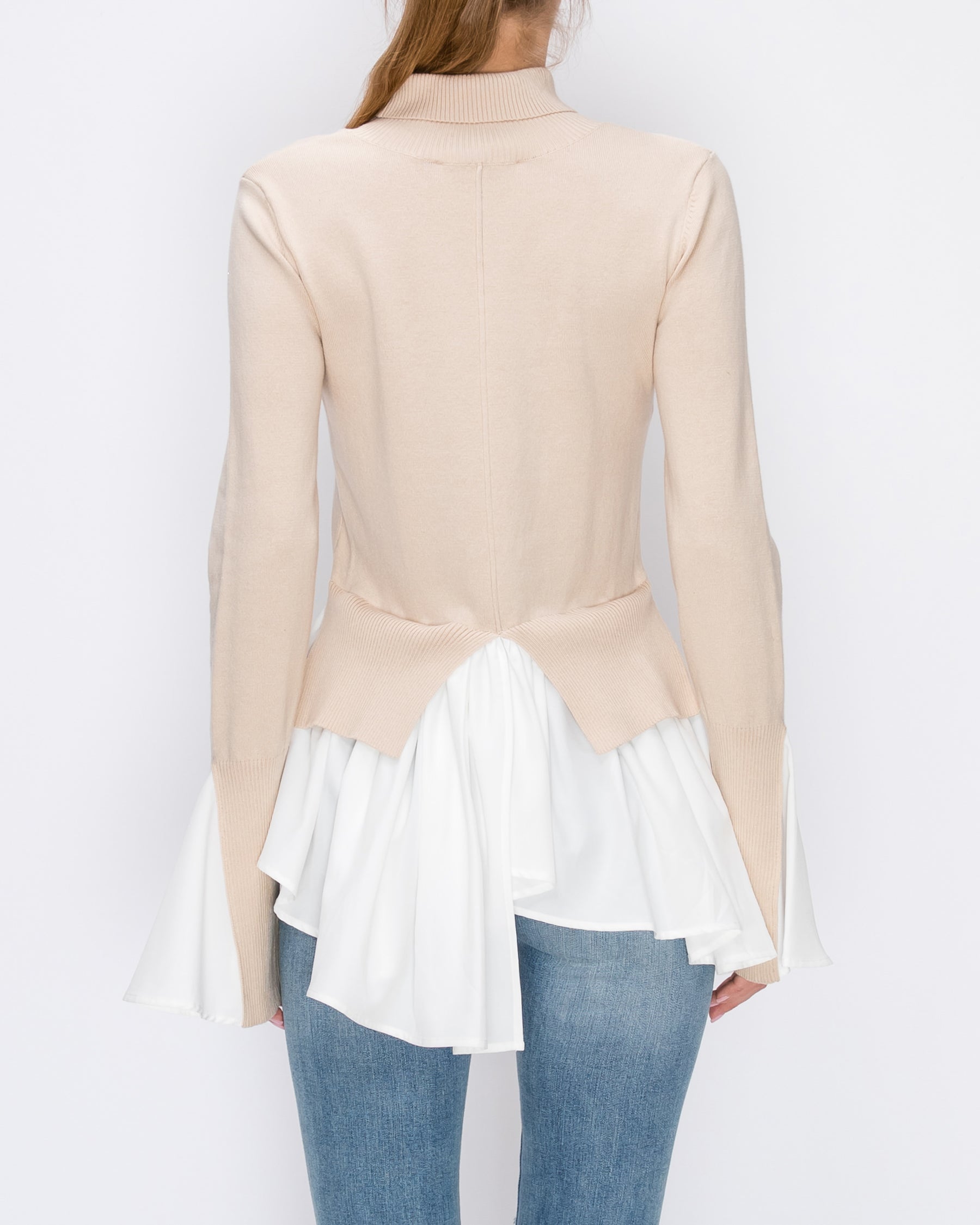 ENGLISH FACTORY - Two-far Sweater Top - SWEATERS & KNITS available at Objectrare