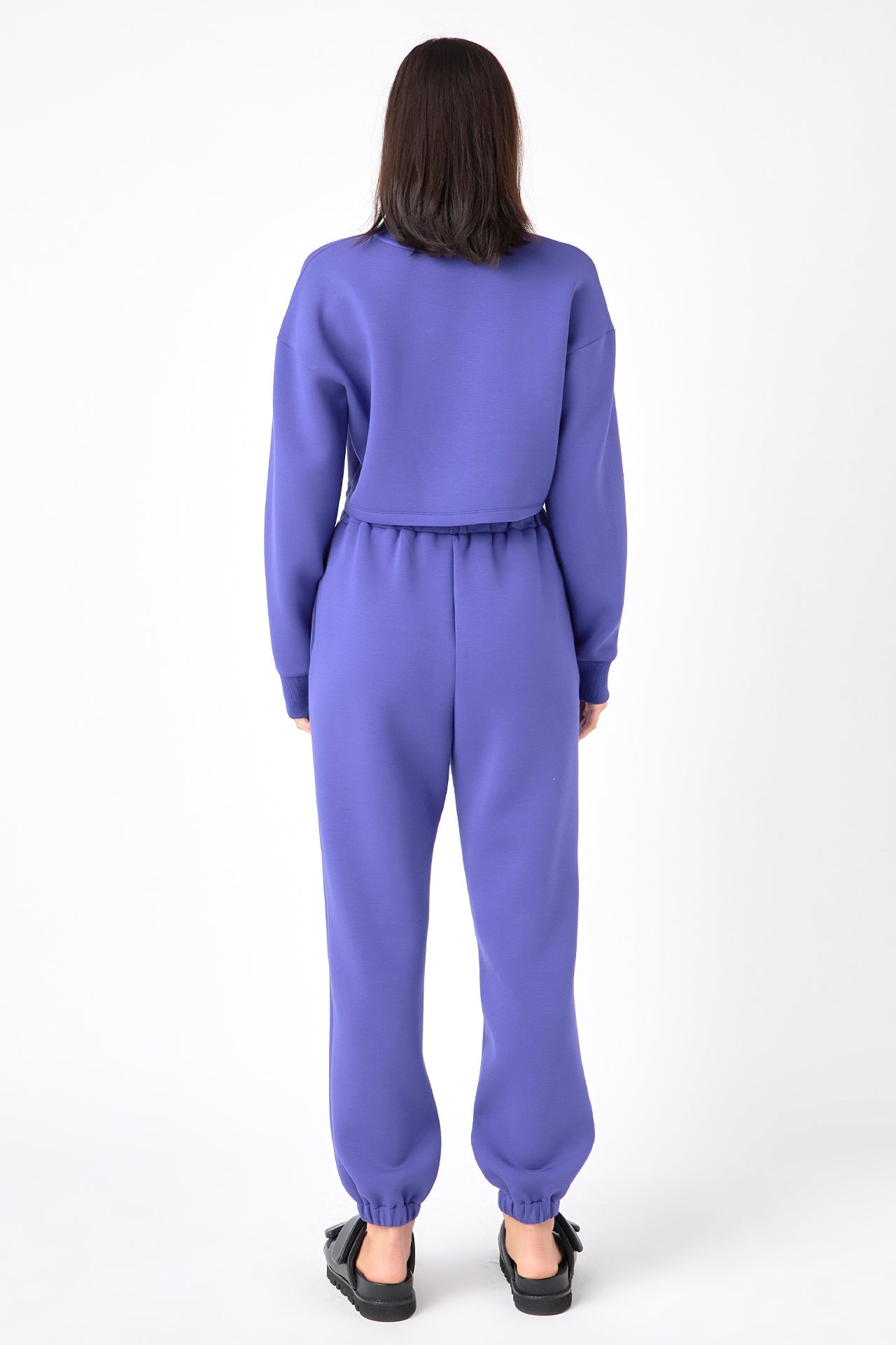 GREY LAB - Loungewear Cropped Sweatshirt - HOODIES & SWEATSHIRTS available at Objectrare
