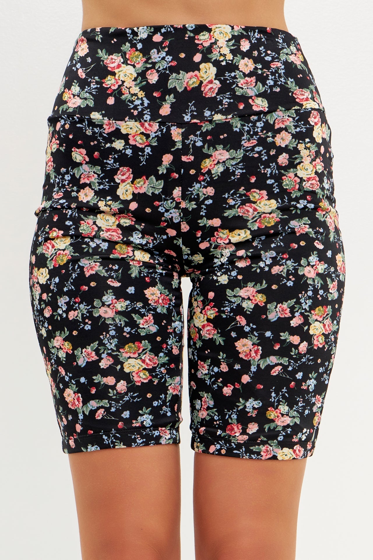 GREY LAB - Floral Print Bike Shorts - BIKER SHORT available at Objectrare