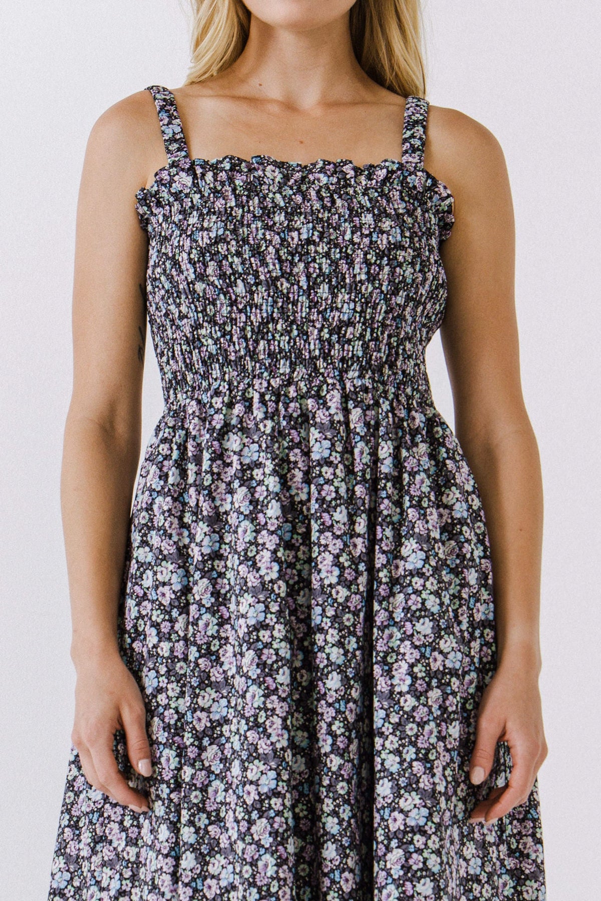 ENGLISH FACTORY - Floral Midi Dress - DRESSES available at Objectrare