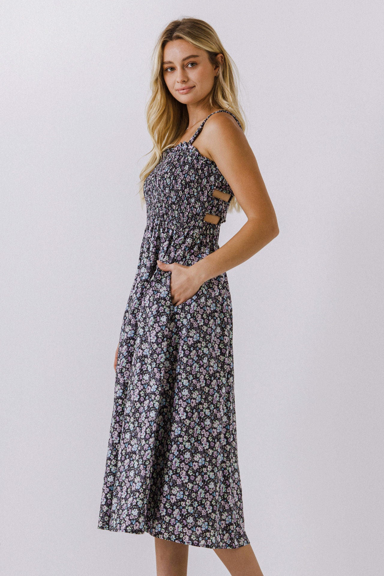 ENGLISH FACTORY - Floral Midi Dress - DRESSES available at Objectrare