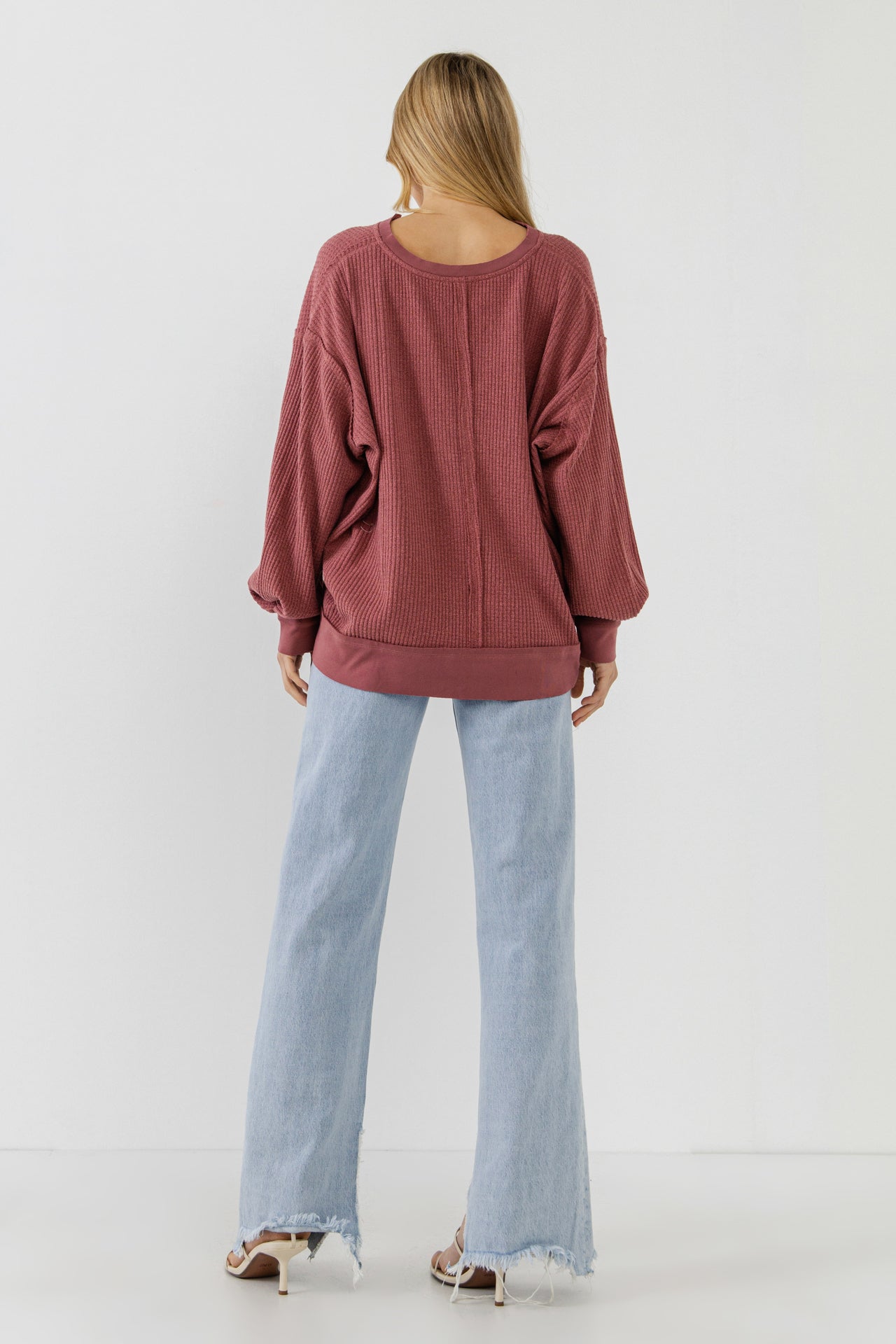 FREE THE ROSES - Thermal Pullover - TOPS available at Objectrare