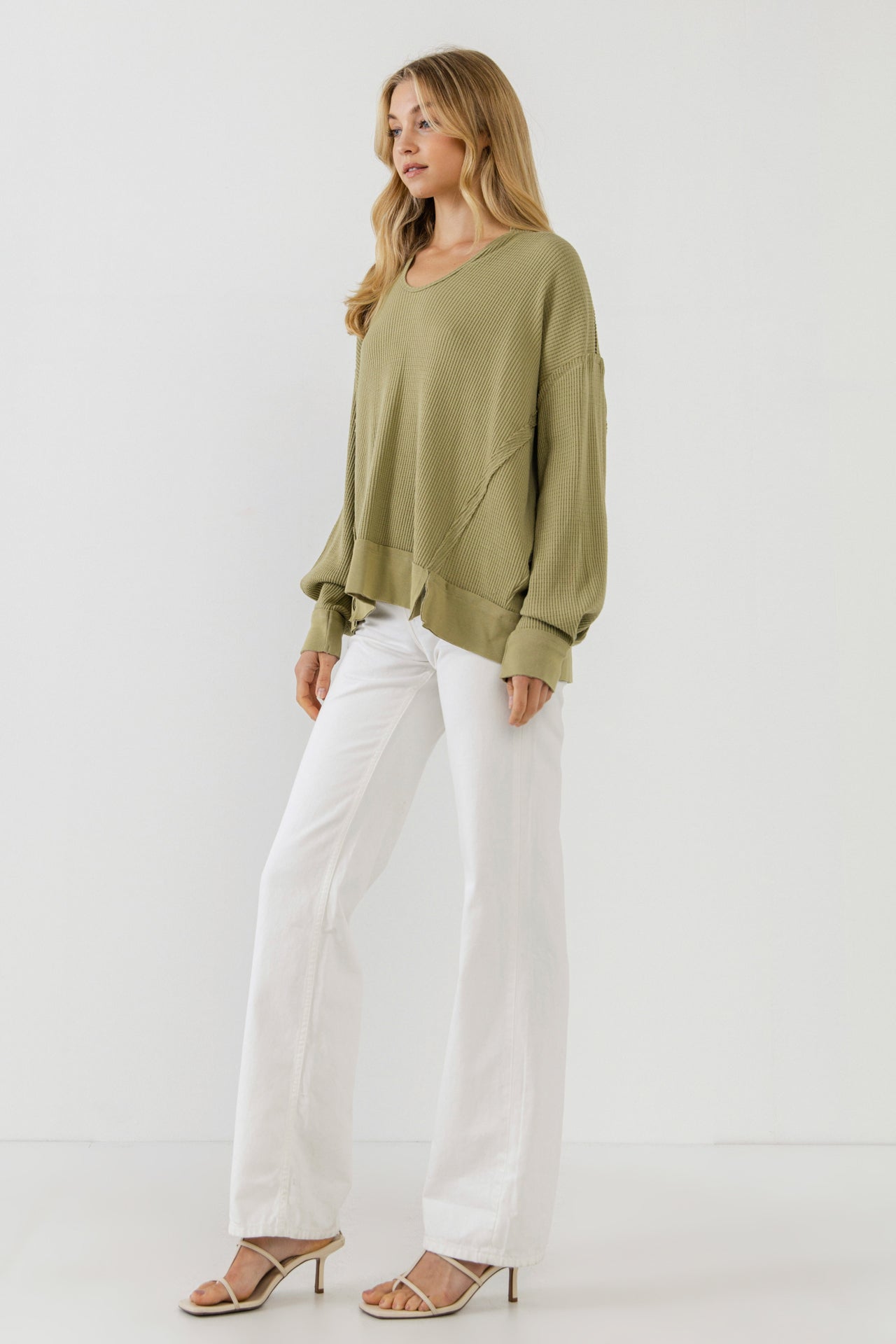 FREE THE ROSES - Thermal Pullover - TOPS available at Objectrare