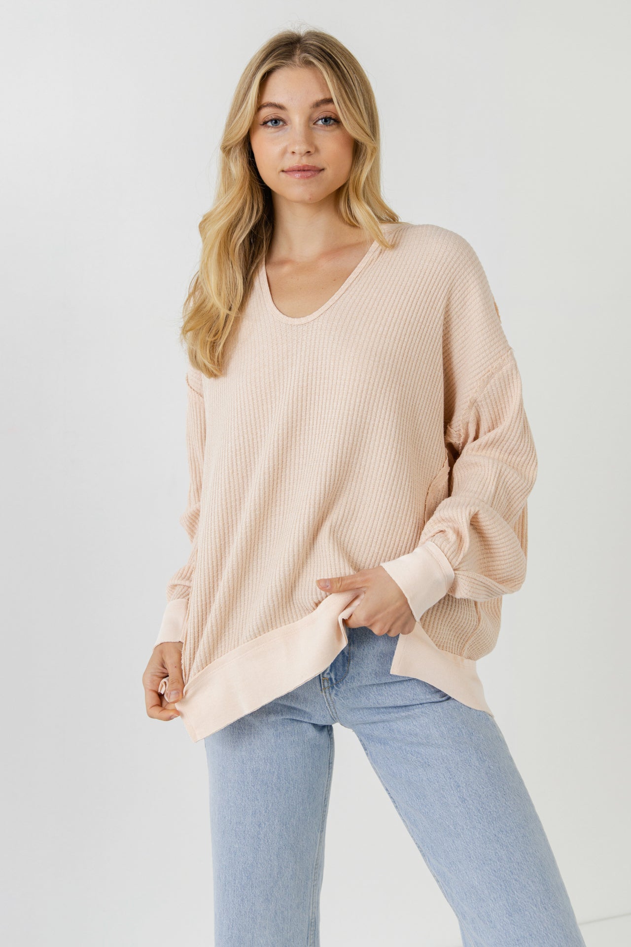 FREE THE ROSES - Thermal Pullover - TOPS available at Objectrare