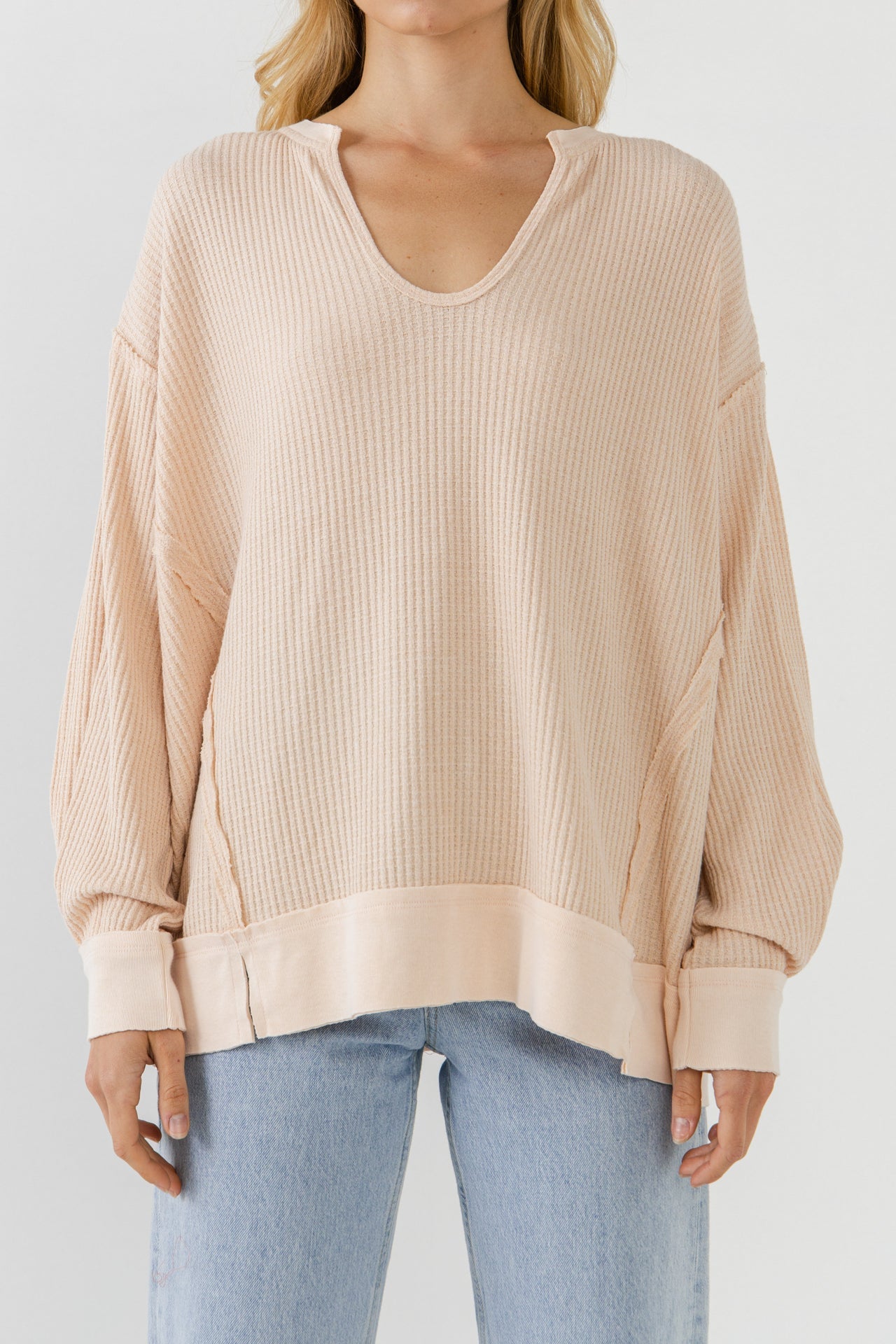 FREE THE ROSES - Thermal Pullover - TOPS available at Objectrare