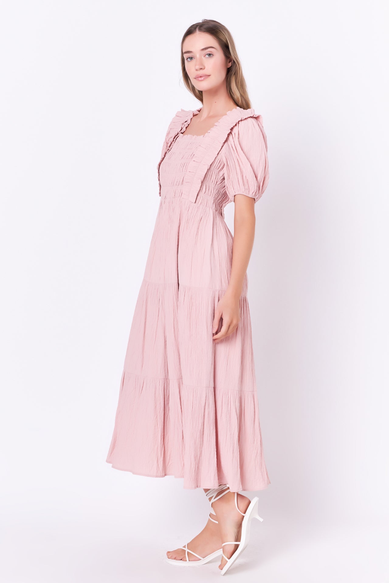 ENGLISH FACTORY - Smocked Midi Dress - DRESSES available at Objectrare