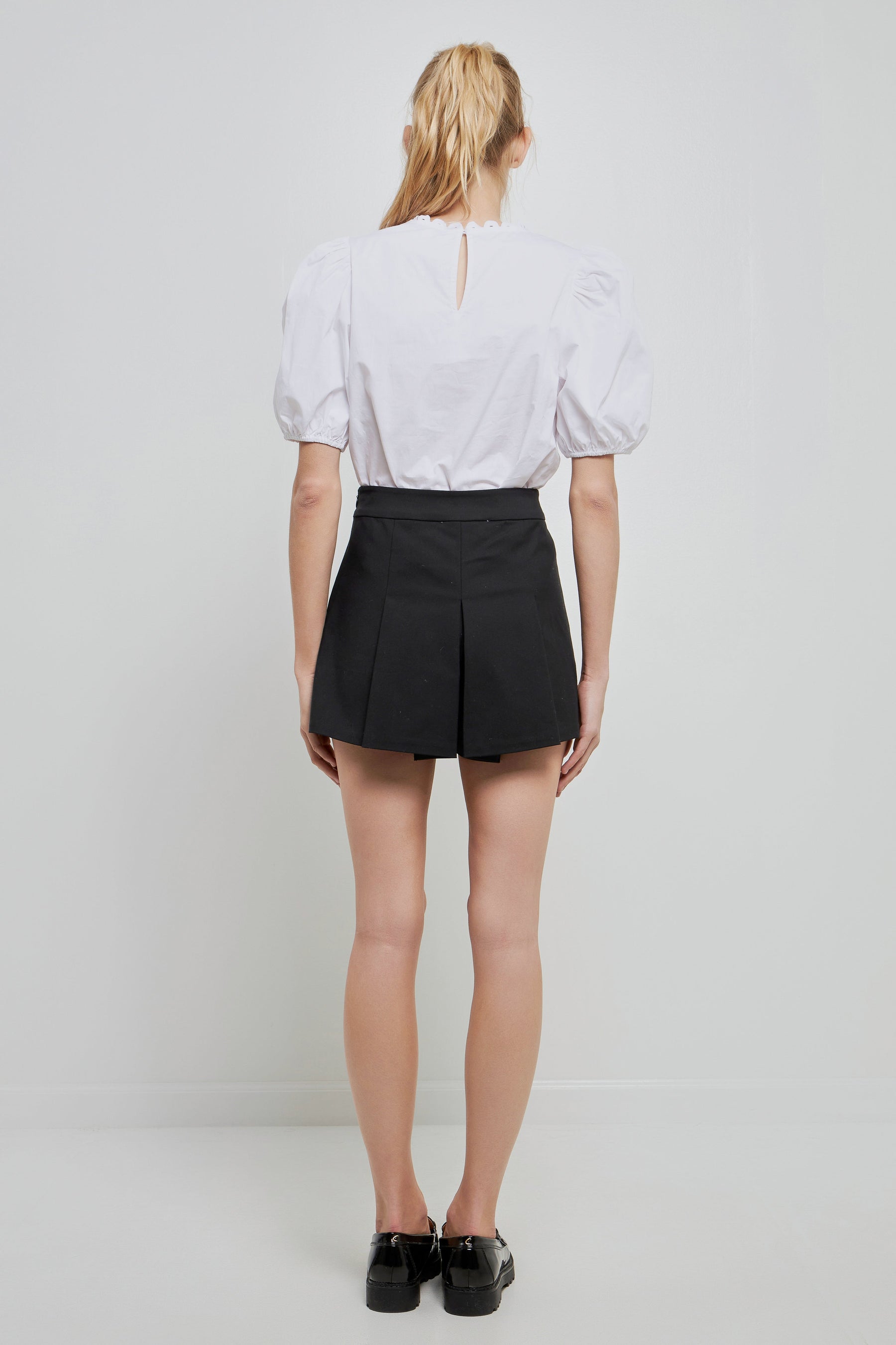 Pleated Mini Skort