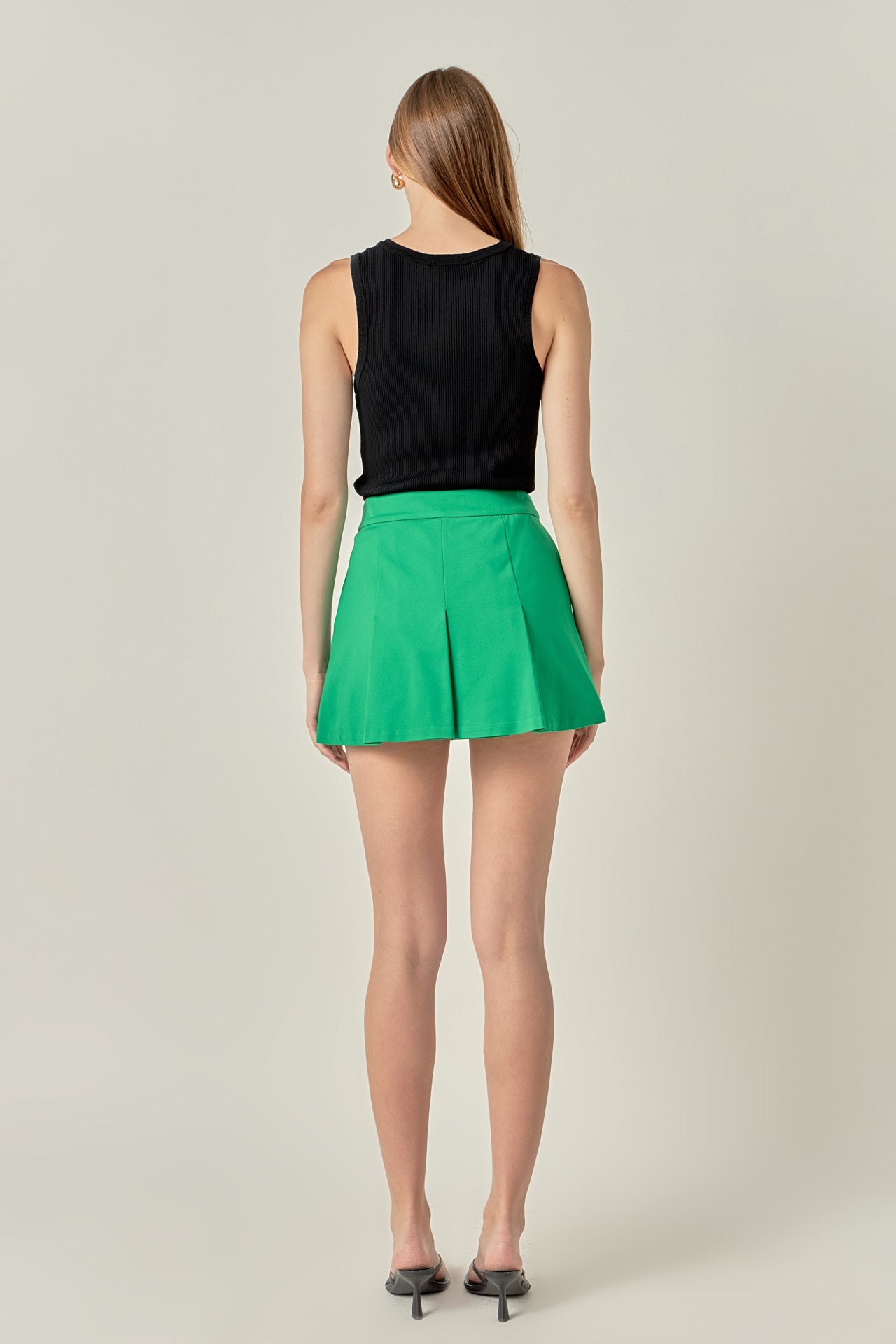 Pleated Mini Skort