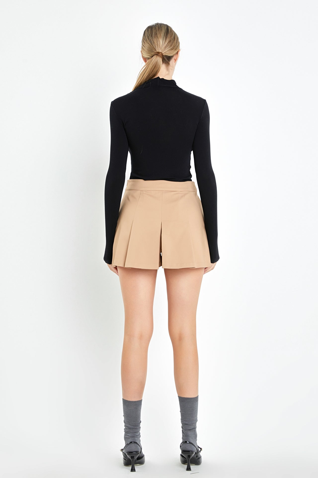 ENGLISH FACTORY - Pleated Mini Skort - SKORTS available at Objectrare