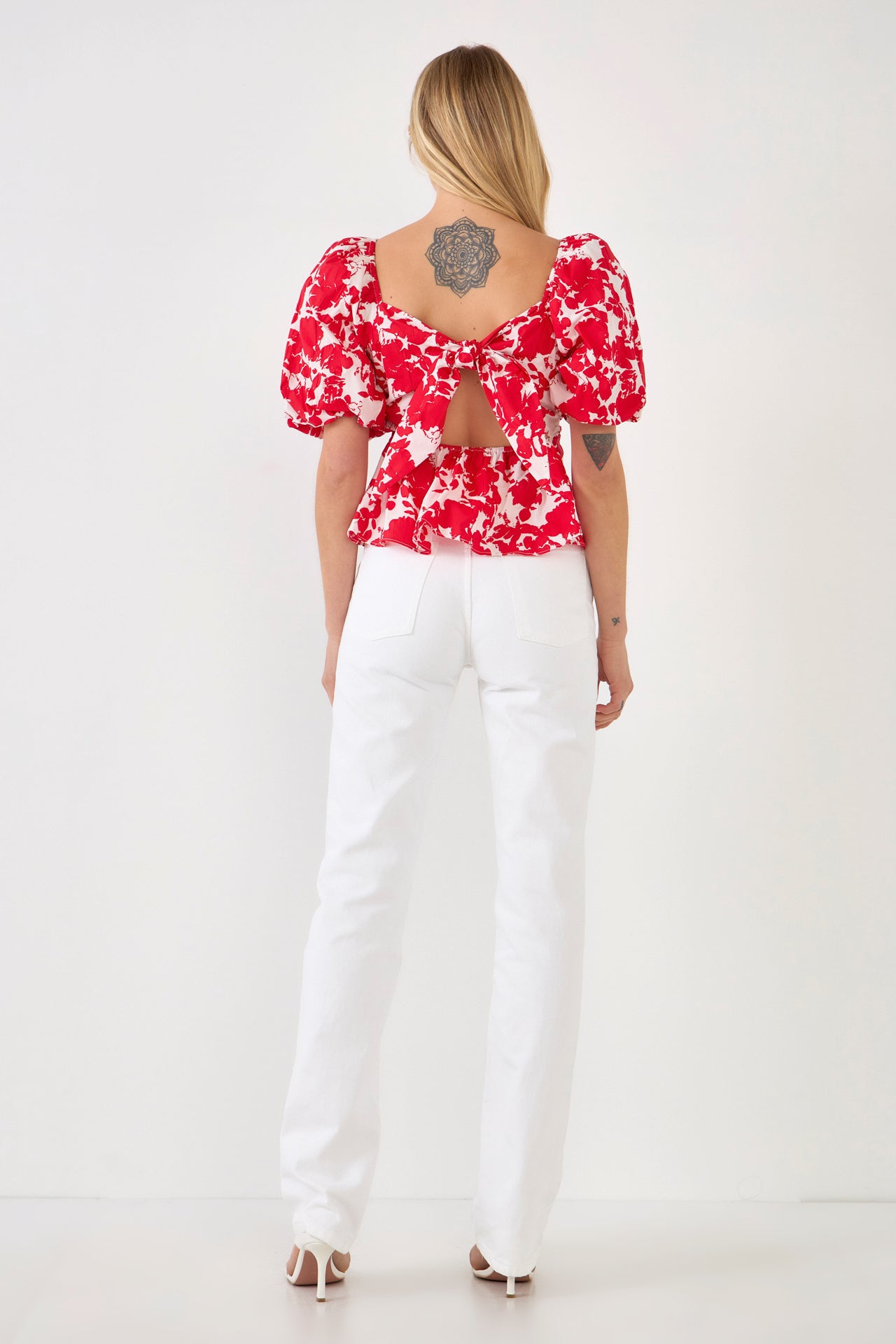 FREE THE ROSES - Floral Tied Back Top - TOPS available at Objectrare