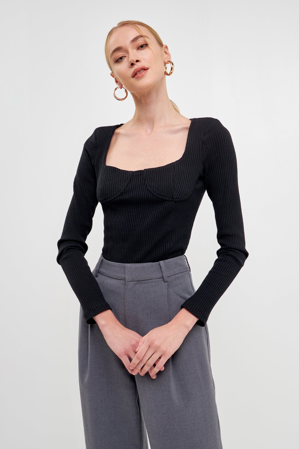 ENDLESS ROSE - Shoulder Padded Top - TOPS available at Objectrare