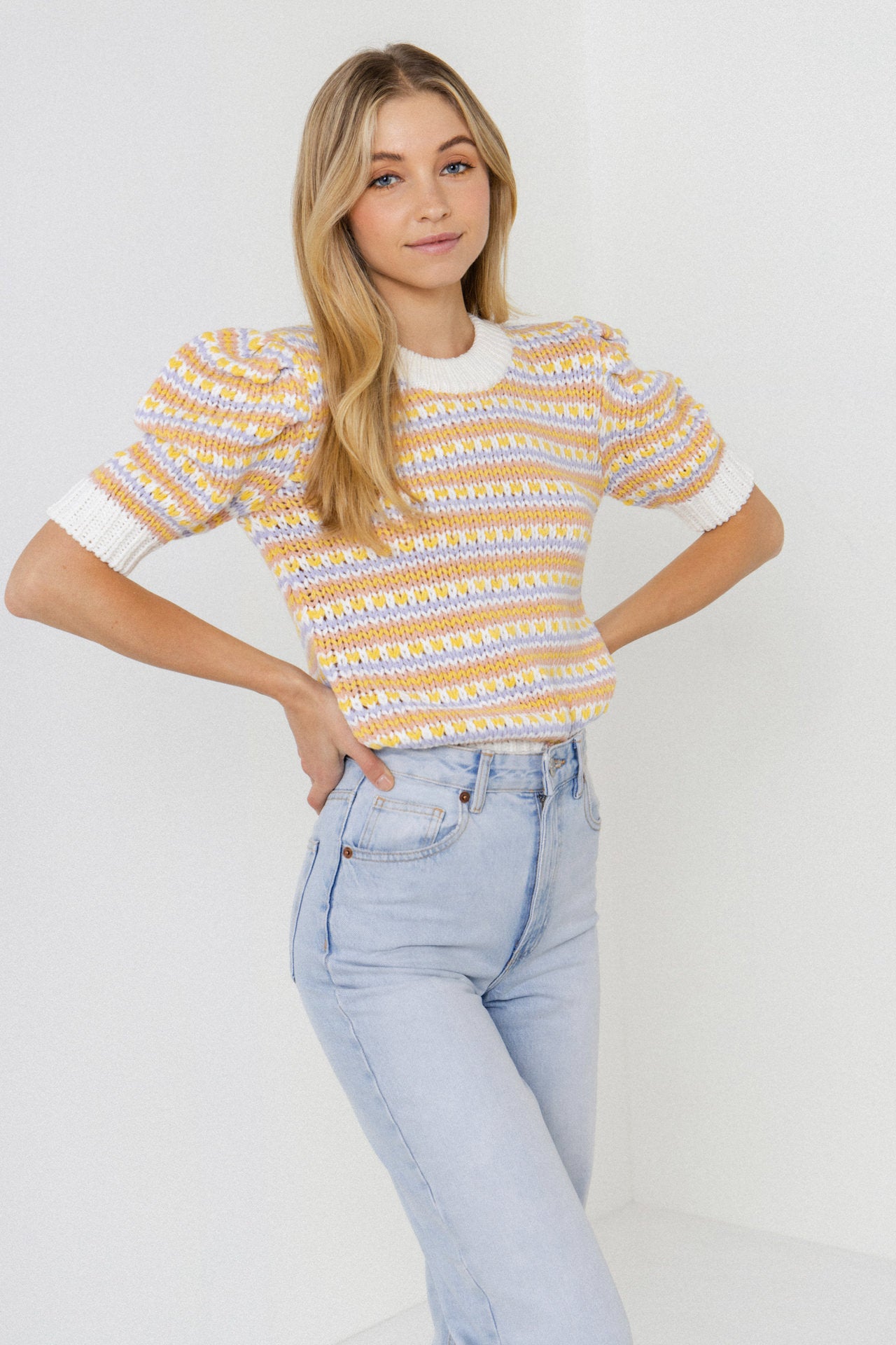 ENGLISH FACTORY - Multi Stripe Sweater - SWEATERS & KNITS available at Objectrare
