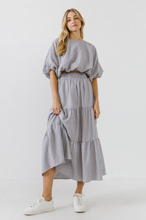 ENGLISH FACTORY - Tiered Maxi Skirt - SKIRTS available at Objectrare