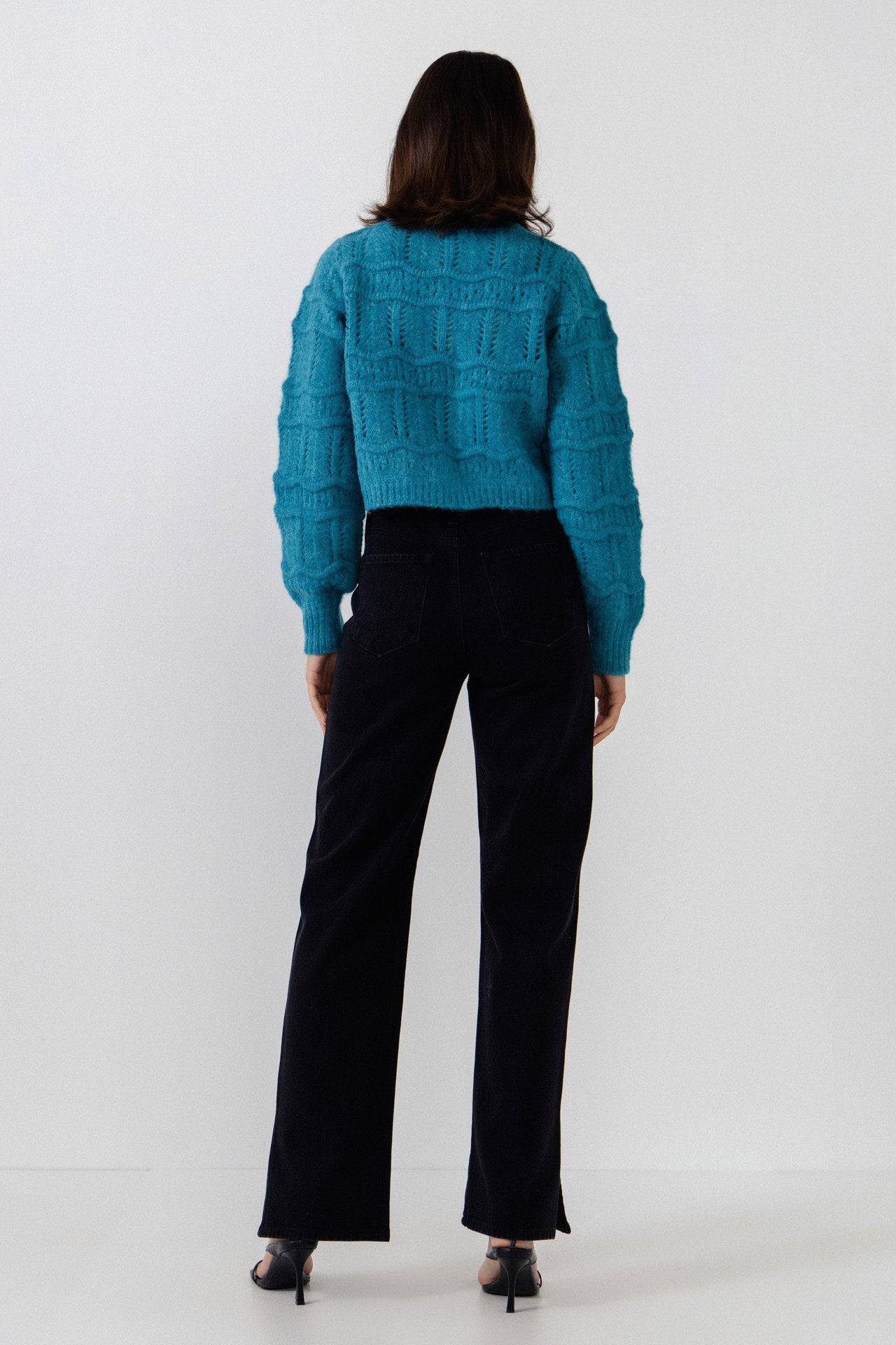 ENDLESS ROSE - Knitted Cardigan with Cover buttons - SWEATERS & KNITS available at Objectrare