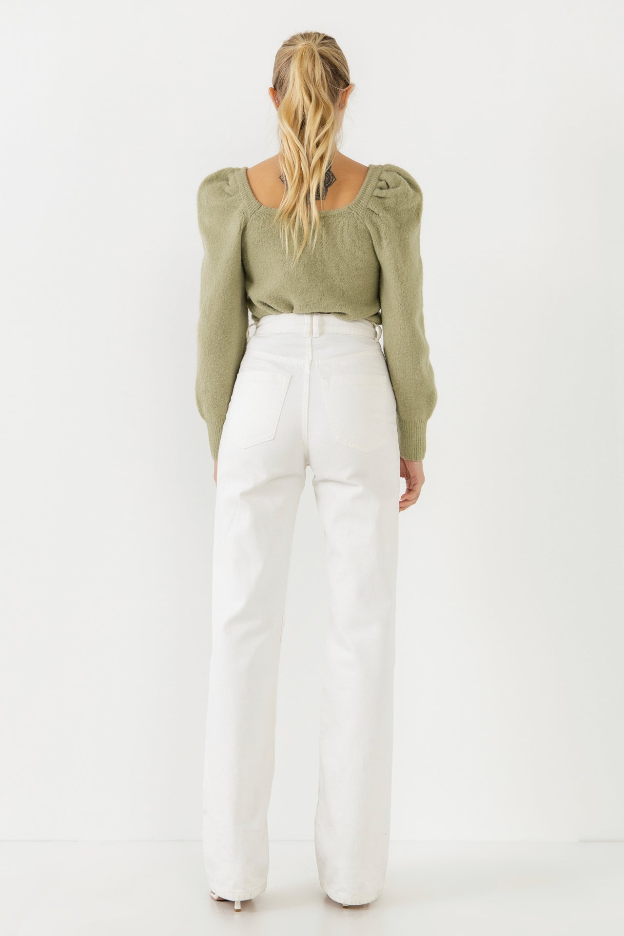 ENDLESS ROSE - Puff Sleeve Sweater - SWEATERS & KNITS available at Objectrare