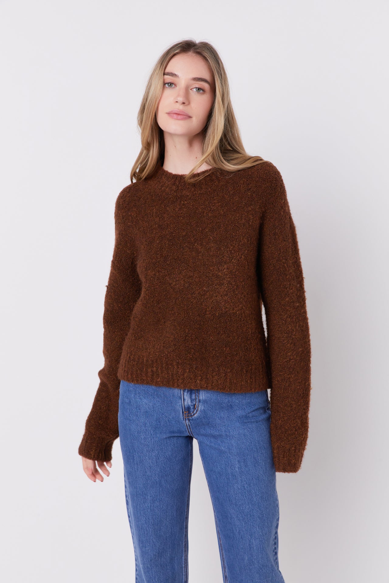 ENGLISH FACTORY - Cozy Roundneck Sweater - TOPS available at Objectrare