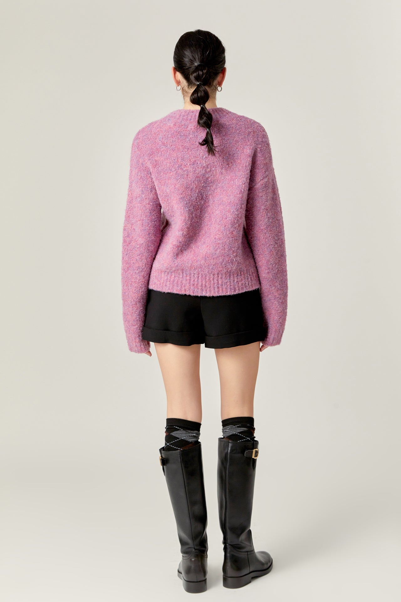 ENGLISH FACTORY - Cozy Roundneck Sweater - SWEATERS available at Objectrare