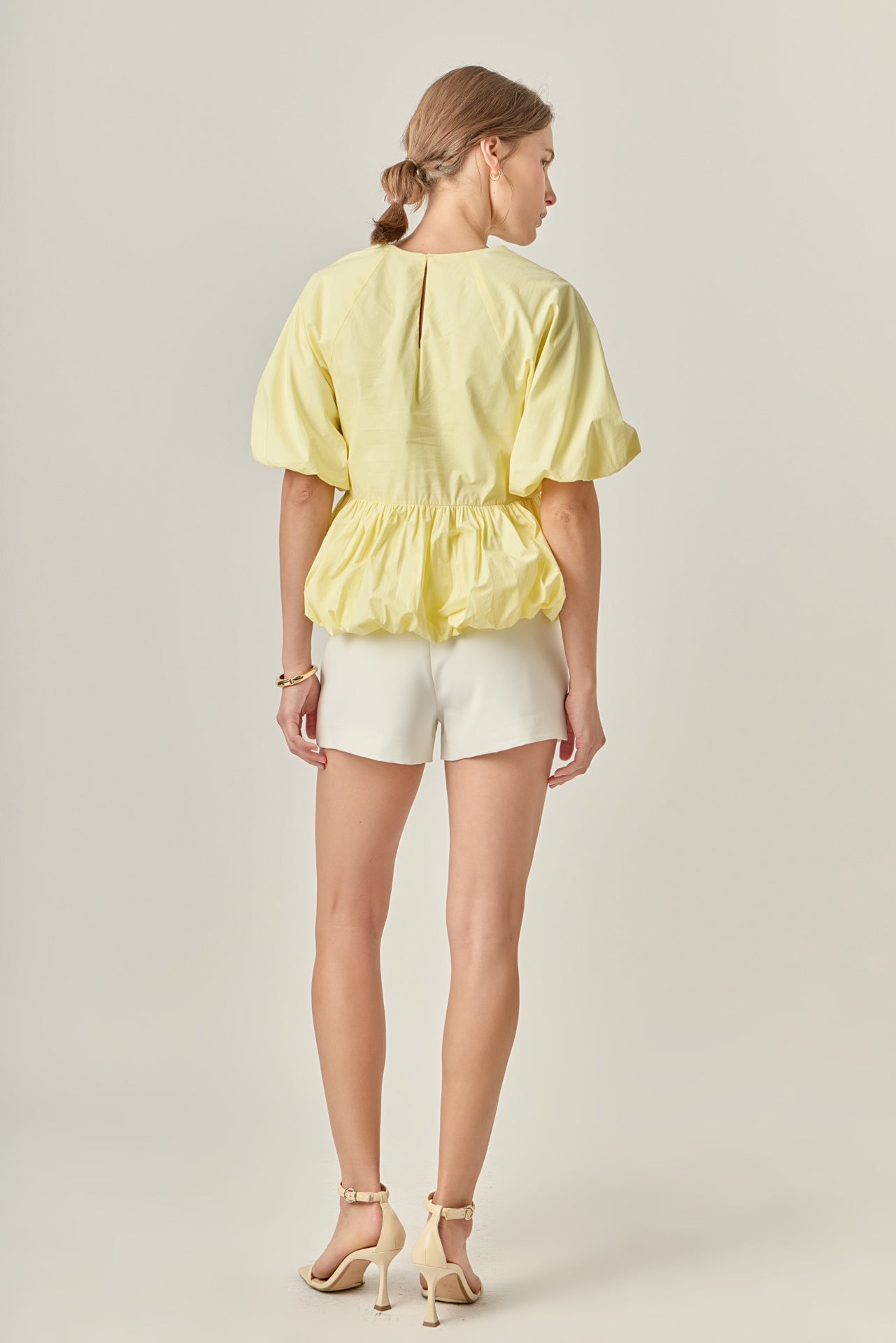 ENGLISH FACTORY - Balloon Poplin Top - TOPS available at Objectrare