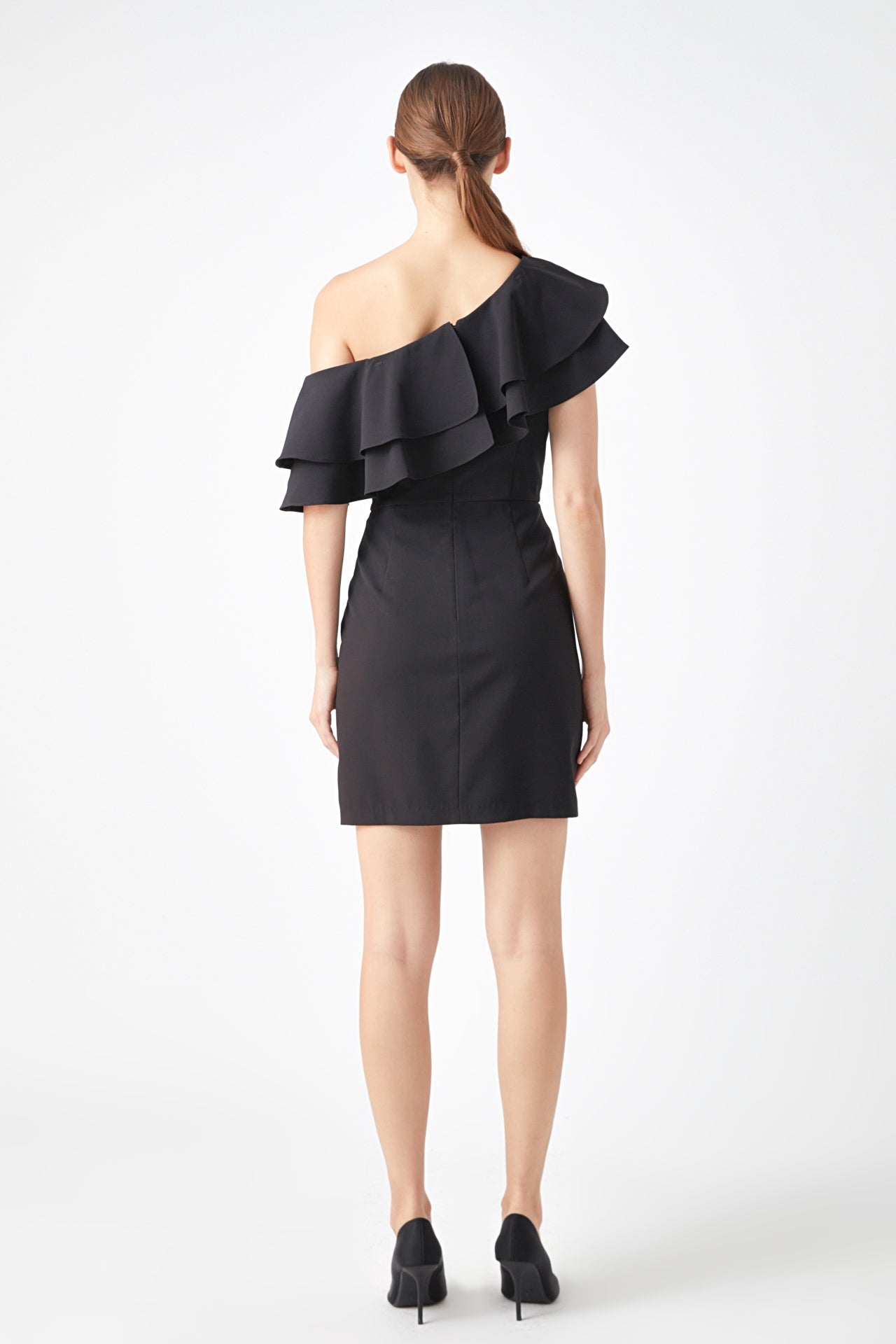 ENDLESS ROSE - One Shoulder Mini Dress - DRESSES available at Objectrare