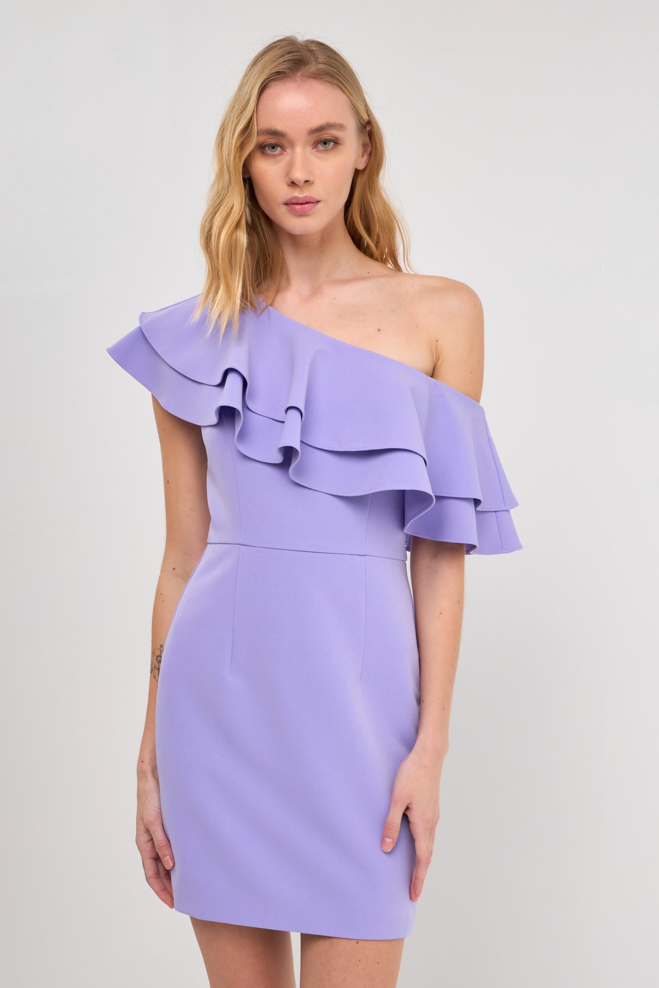 ENDLESS ROSE - One Shoulder Mini Dress - DRESSES available at Objectrare