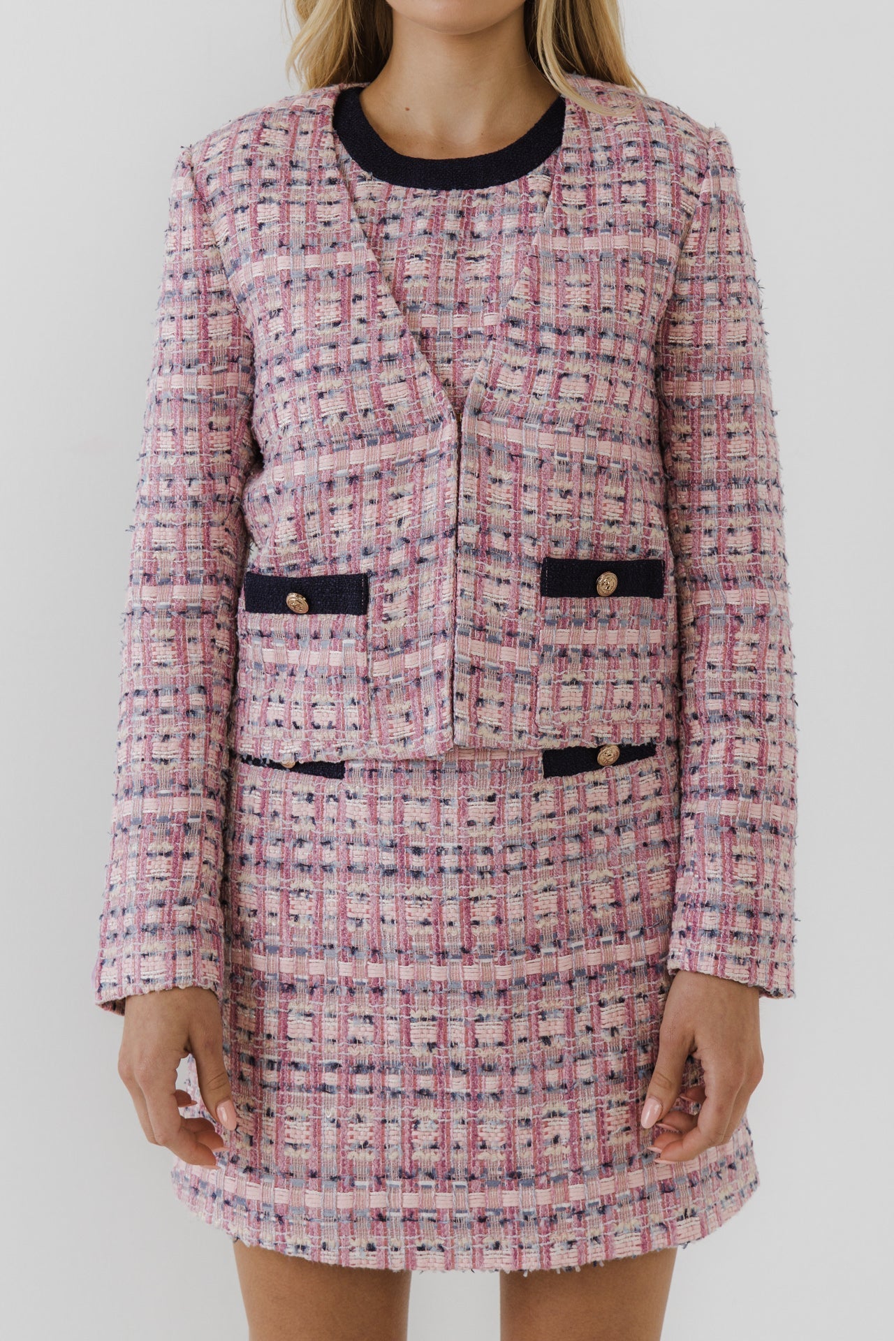 ENDLESS ROSE - Tweed Jacket - JACKETS available at Objectrare
