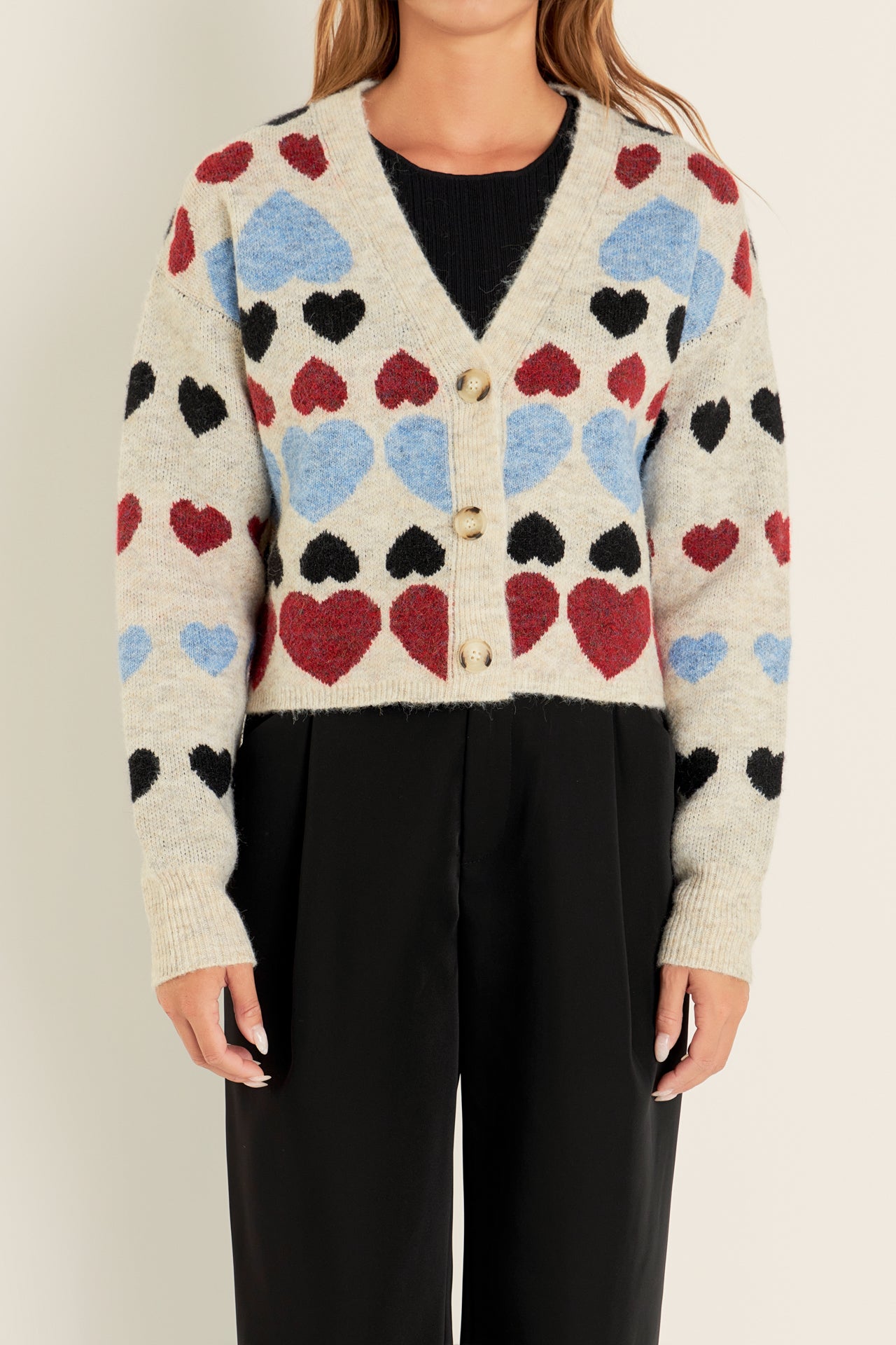 FREE THE ROSES - Heart Cardigan - CARDIGANS available at Objectrare