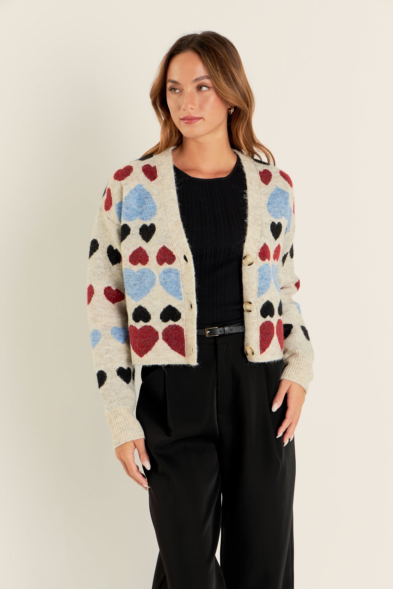FREE THE ROSES - Heart Cardigan - CARDIGANS available at Objectrare