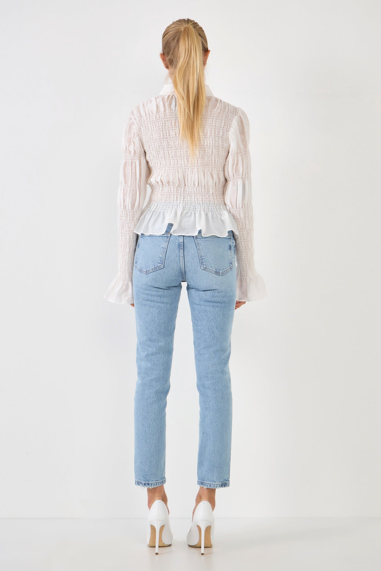 ENDLESS ROSE - Smocked Blouse - TOPS available at Objectrare