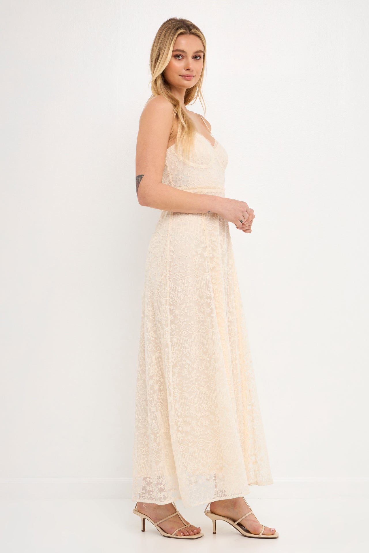FREE THE ROSES - Embroidered Lace Camisole Dress - DRESSES available at Objectrare