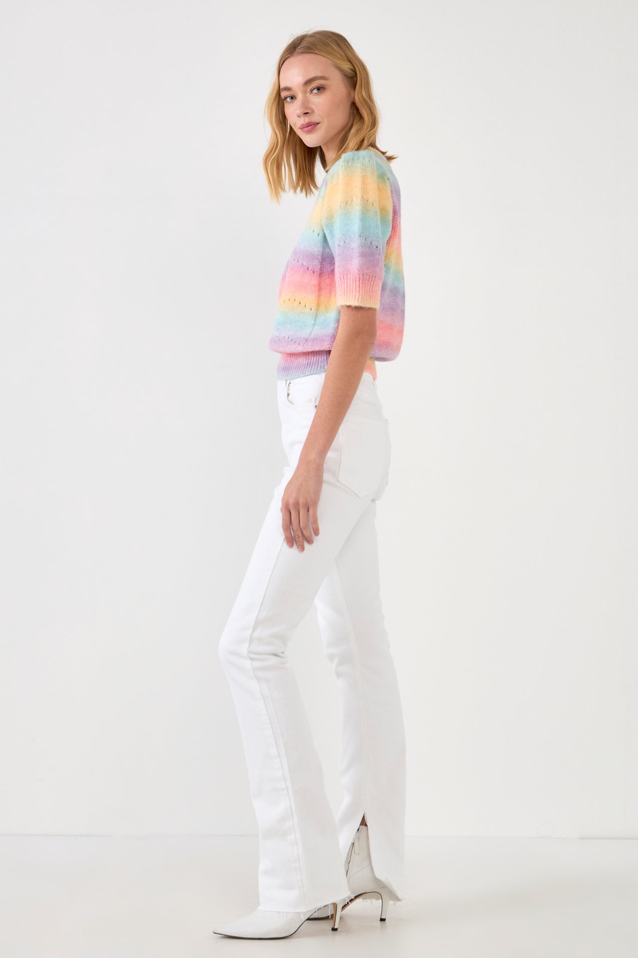 ENGLISH FACTORY - Multi Color Knit Top - SWEATERS & KNITS available at Objectrare