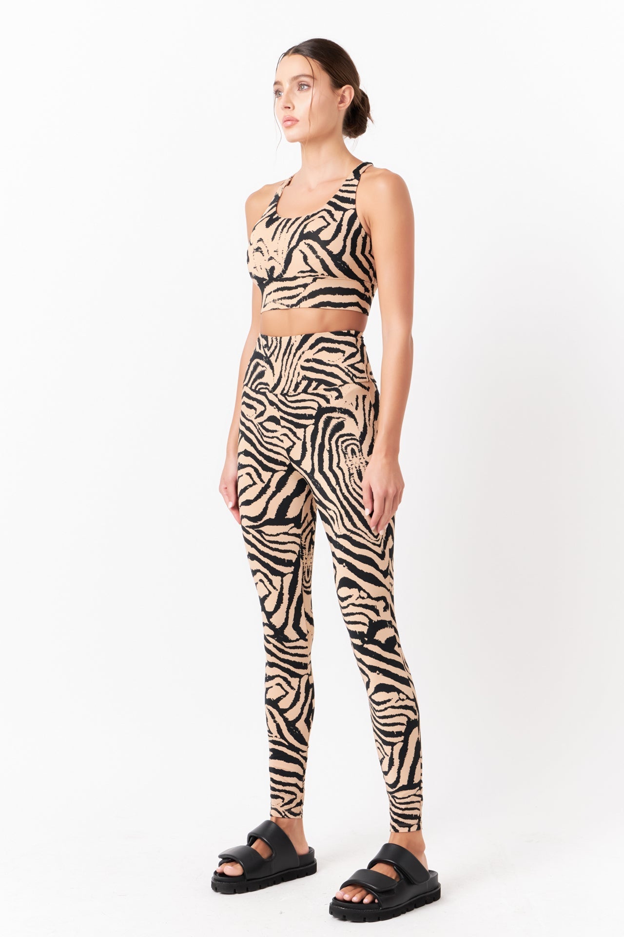 GREY LAB - Animal Print Leggings - LEGGINGS available at Objectrare