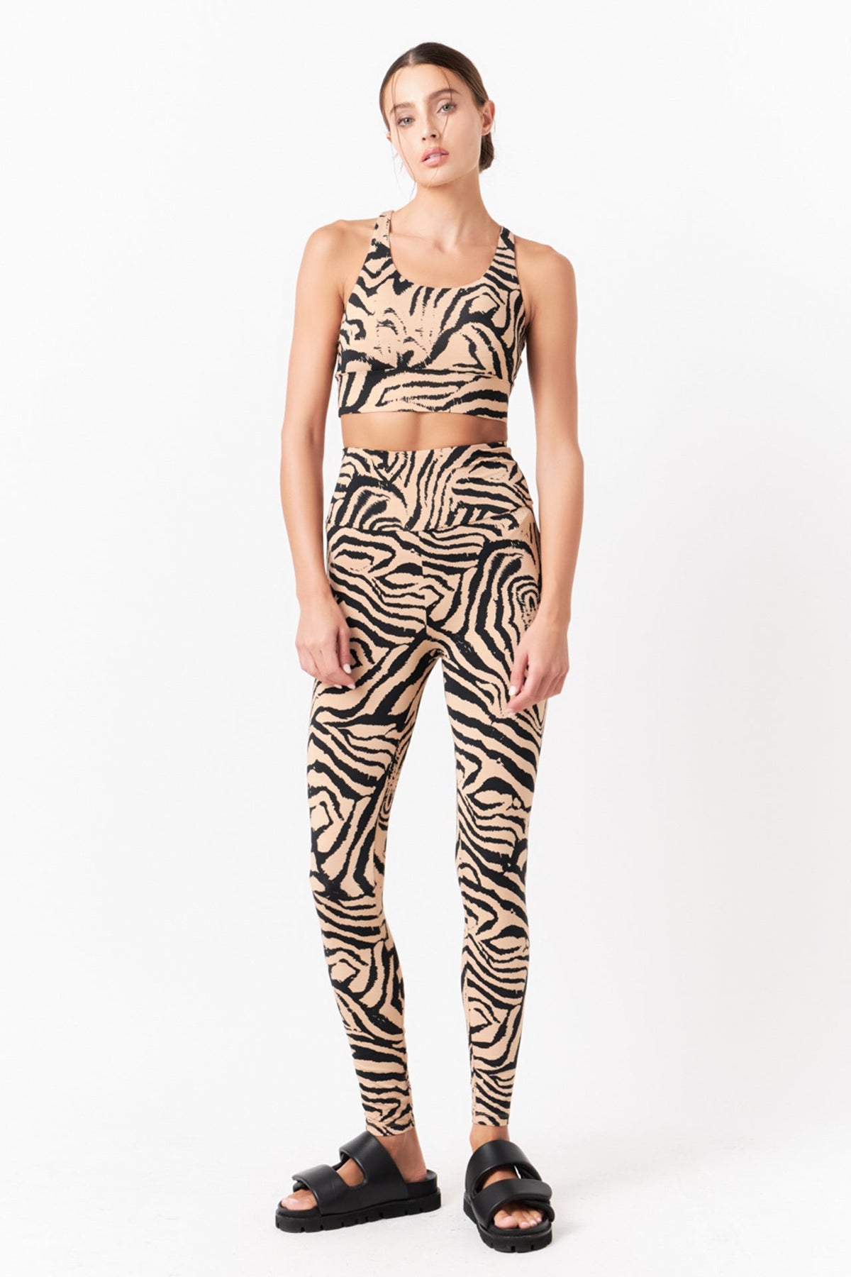 GREY LAB - Animal Print Leggings - LEGGINGS available at Objectrare